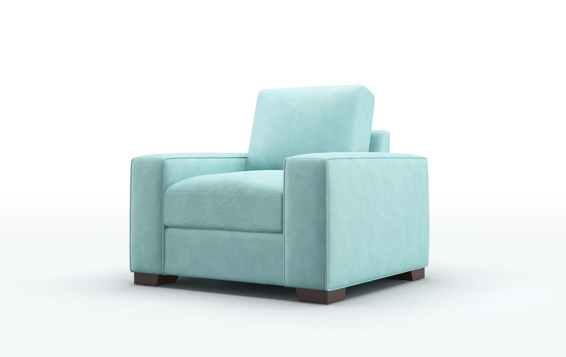 Monaco Curious Turquoise Chair espresso legs 4