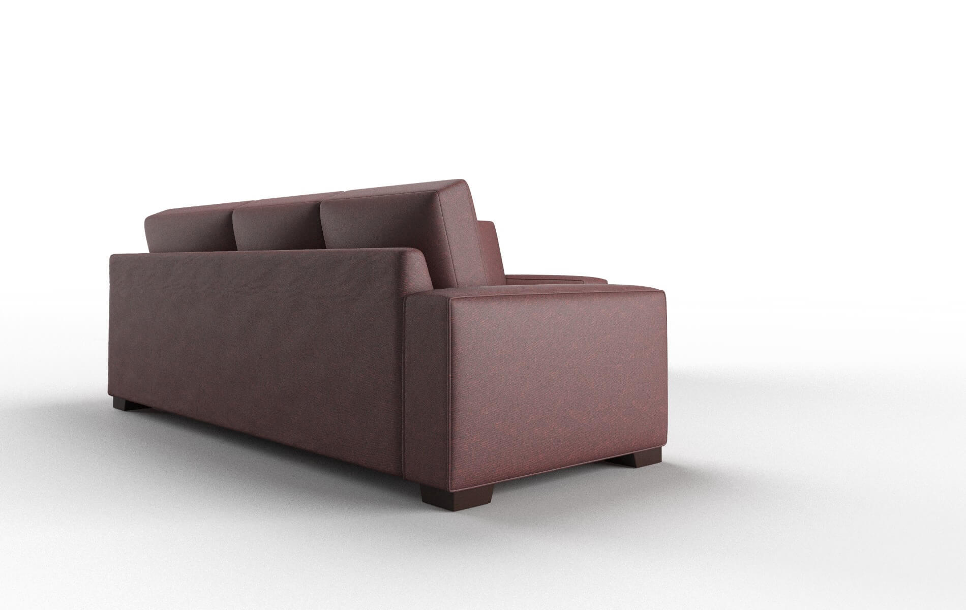 Monaco Derby Berry Sectional espresso legs 3