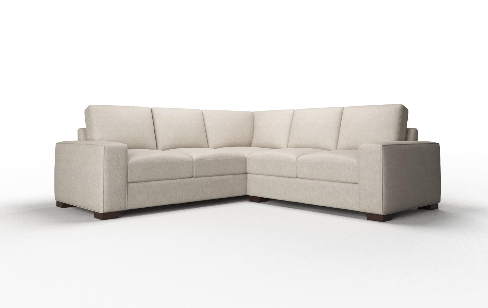 Monaco Derby linen Sectional Espresso Legs  1