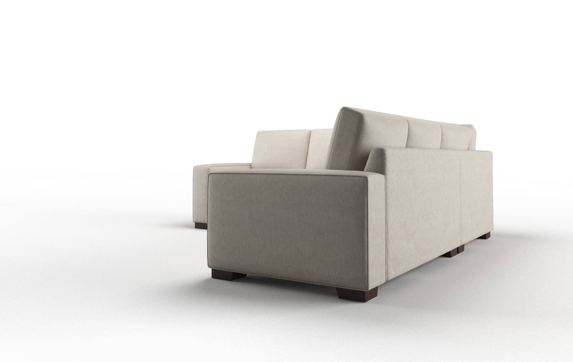 Monaco Derby Linen Sectional espresso legs 4