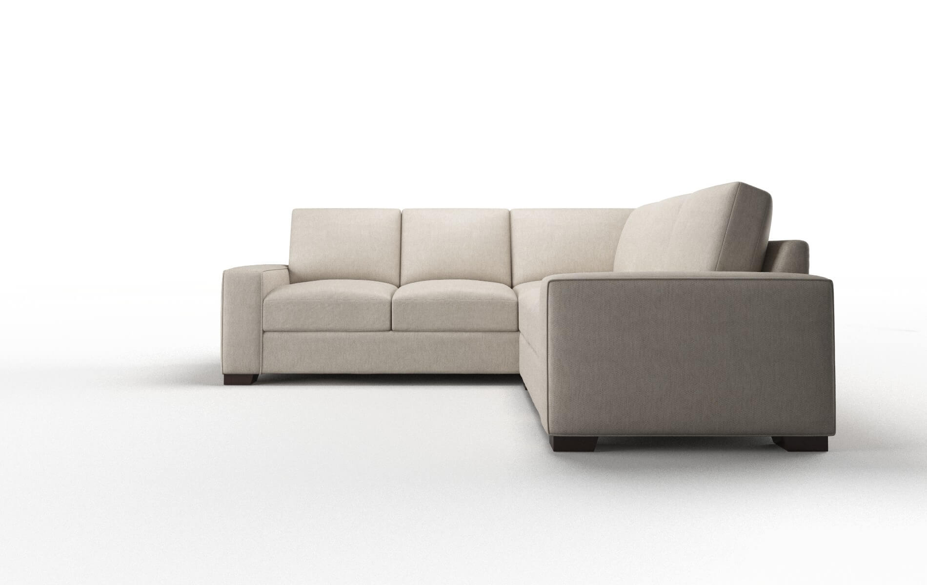 Monaco Derby Linen Sectional espresso legs 5