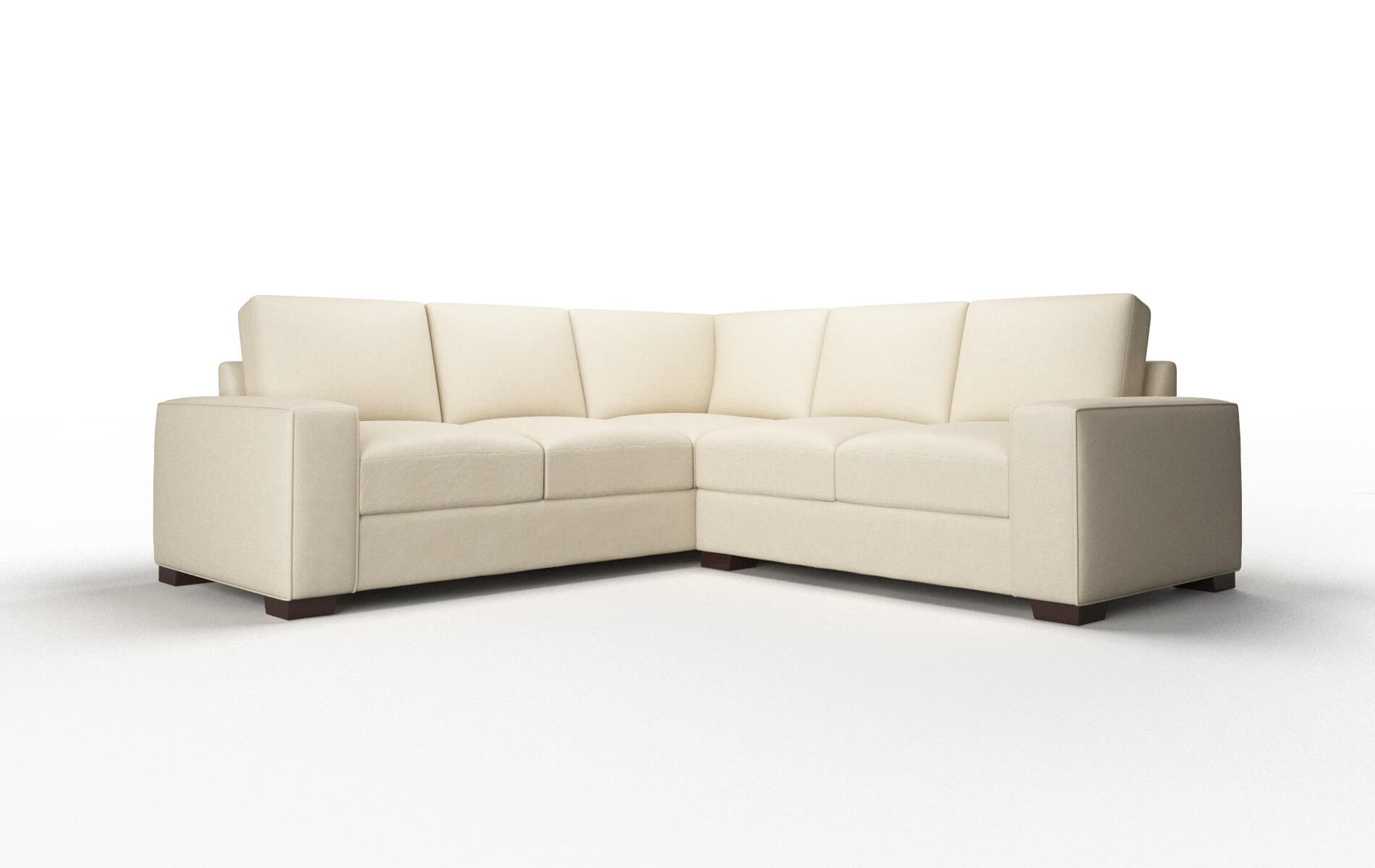 Monaco Dream_d Almond Sectional espresso legs 1