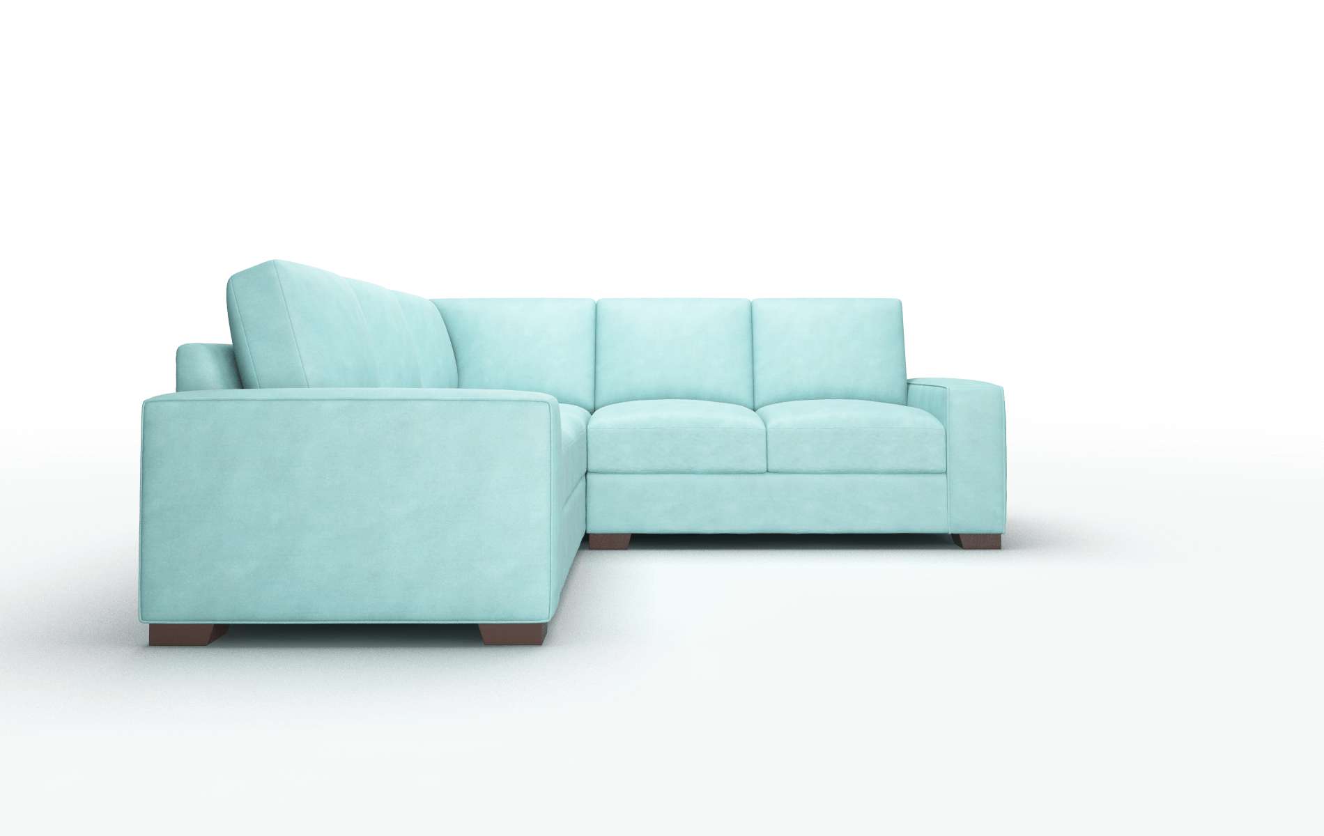 Monaco Dream_d French_blue Sectional espresso legs 2