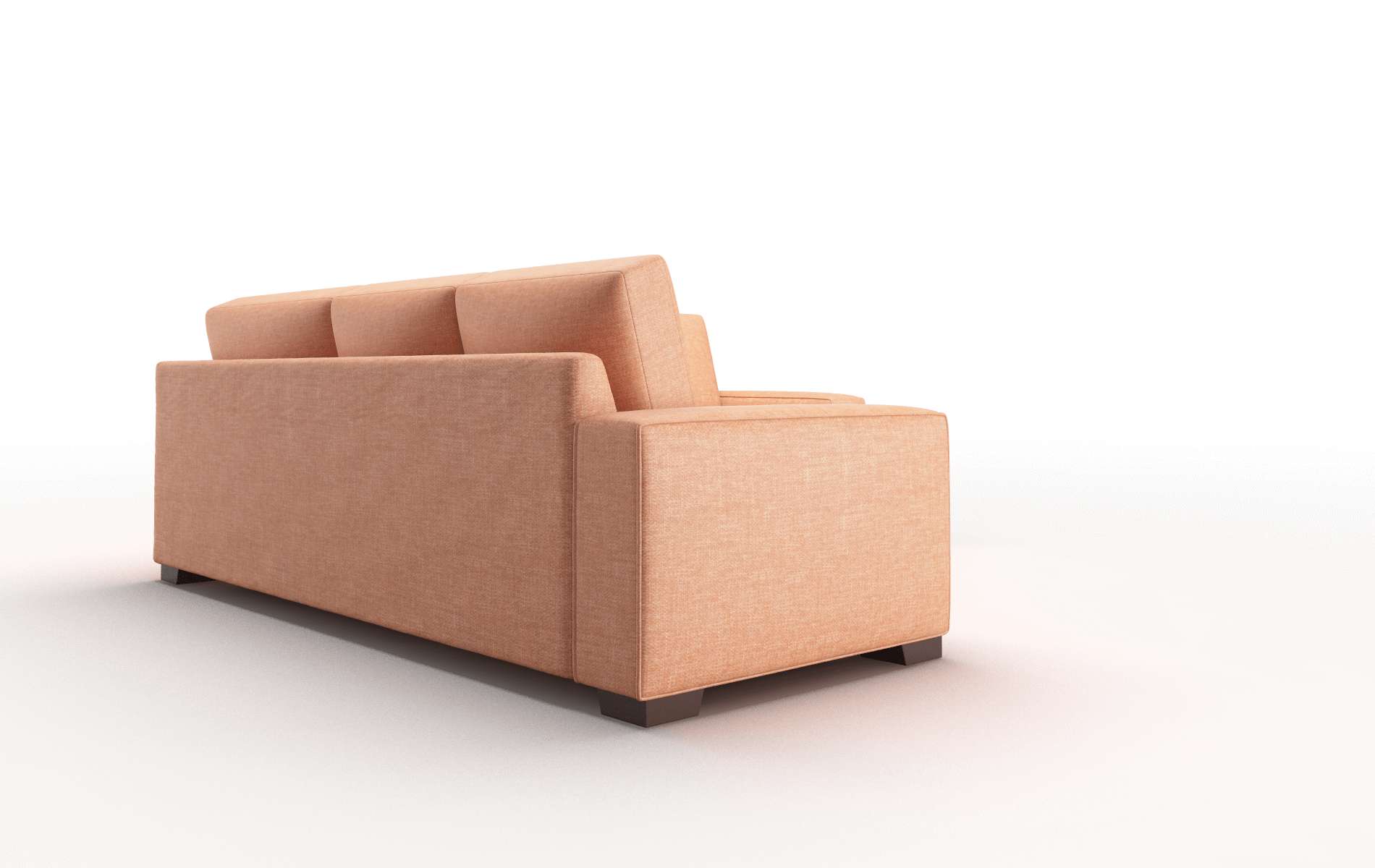 Monaco Durham Tangerine Sectional espresso legs 3
