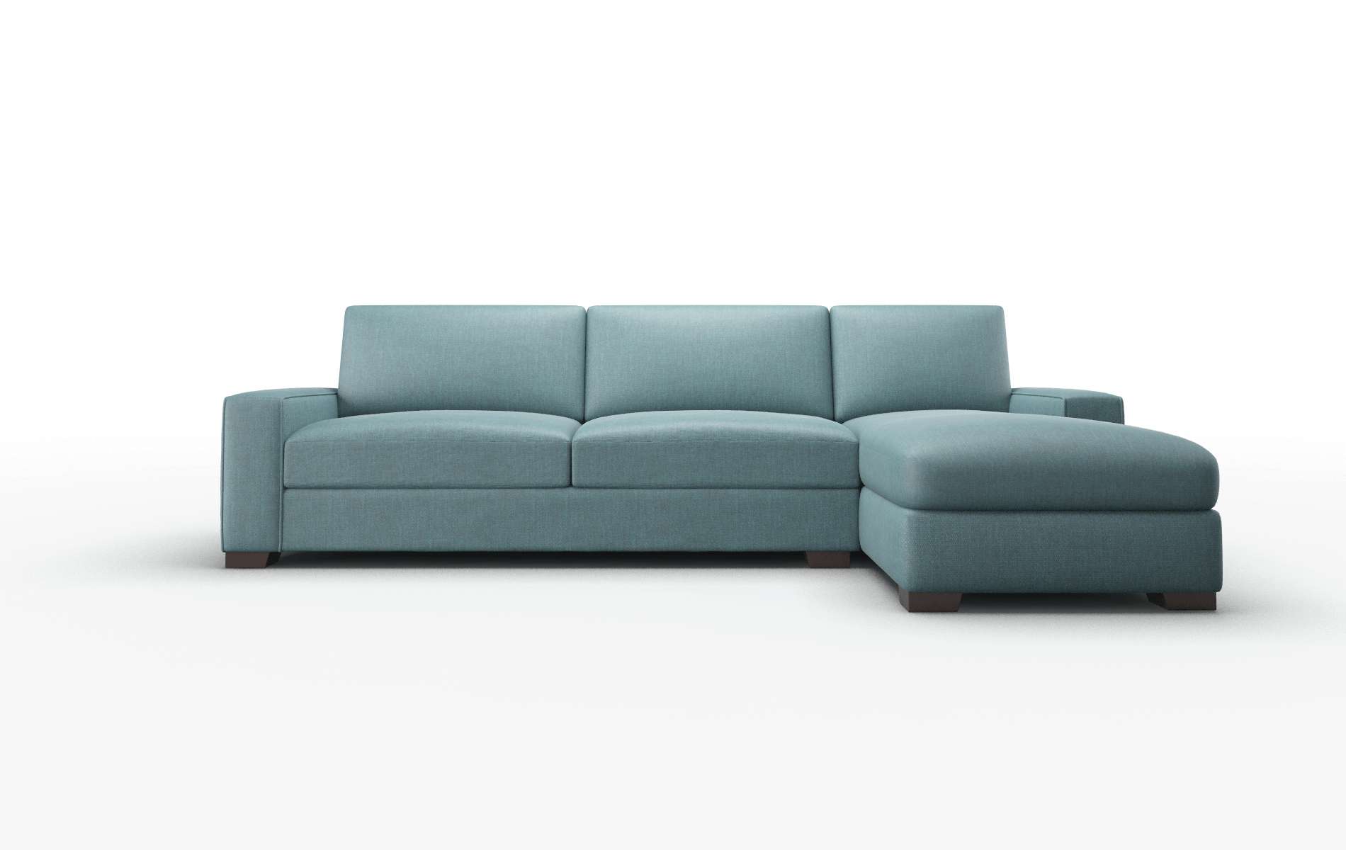 Monaco Elliot teal Panel Espresso Legs  1