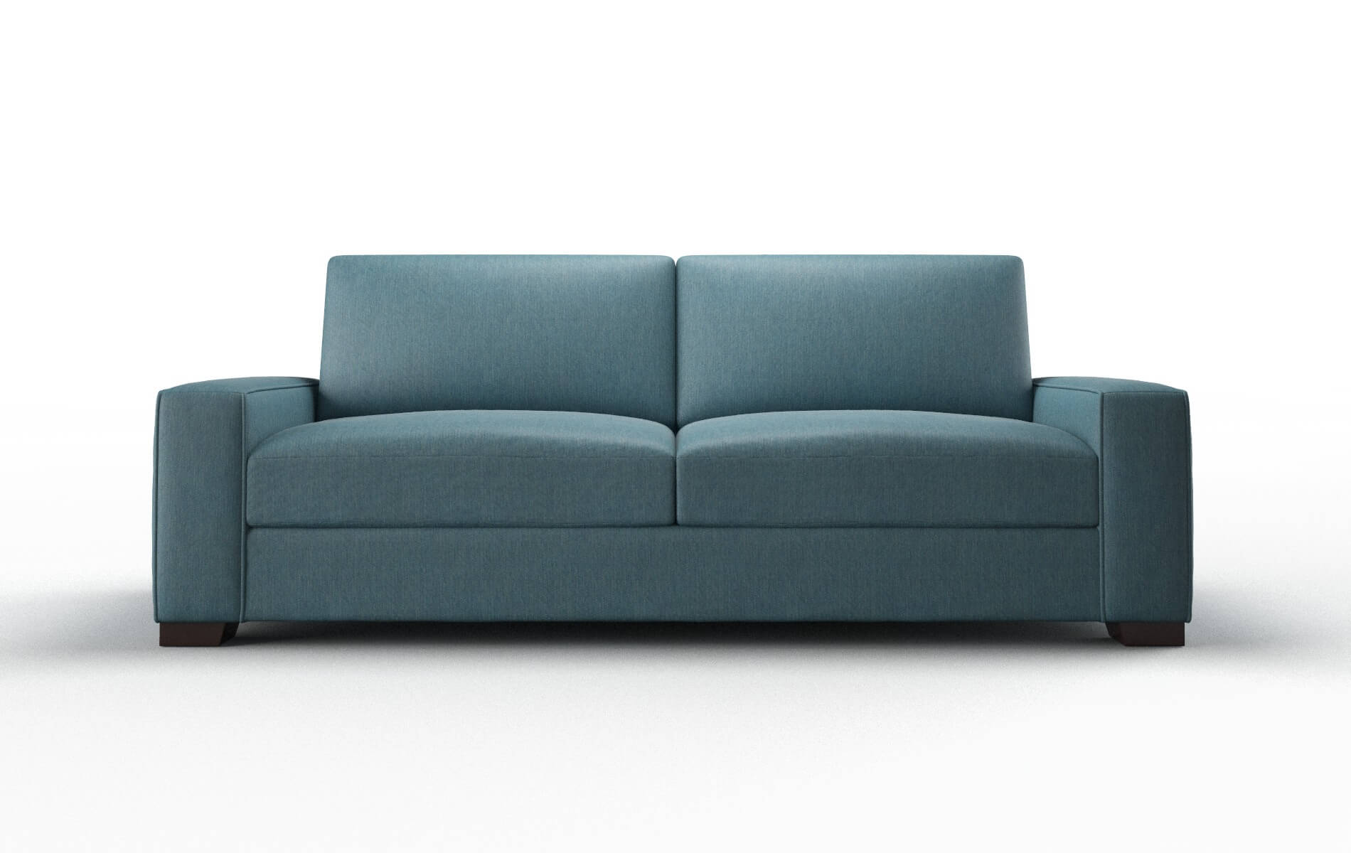 Monaco Hepburn Teal Sofa espresso legs 1