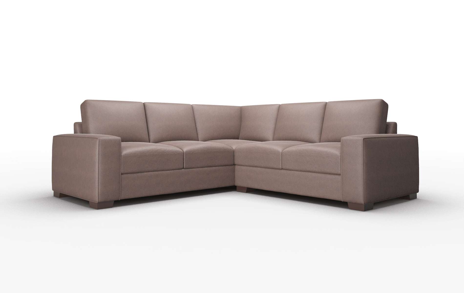 Monaco Insight Cafe Sectional espresso legs 1