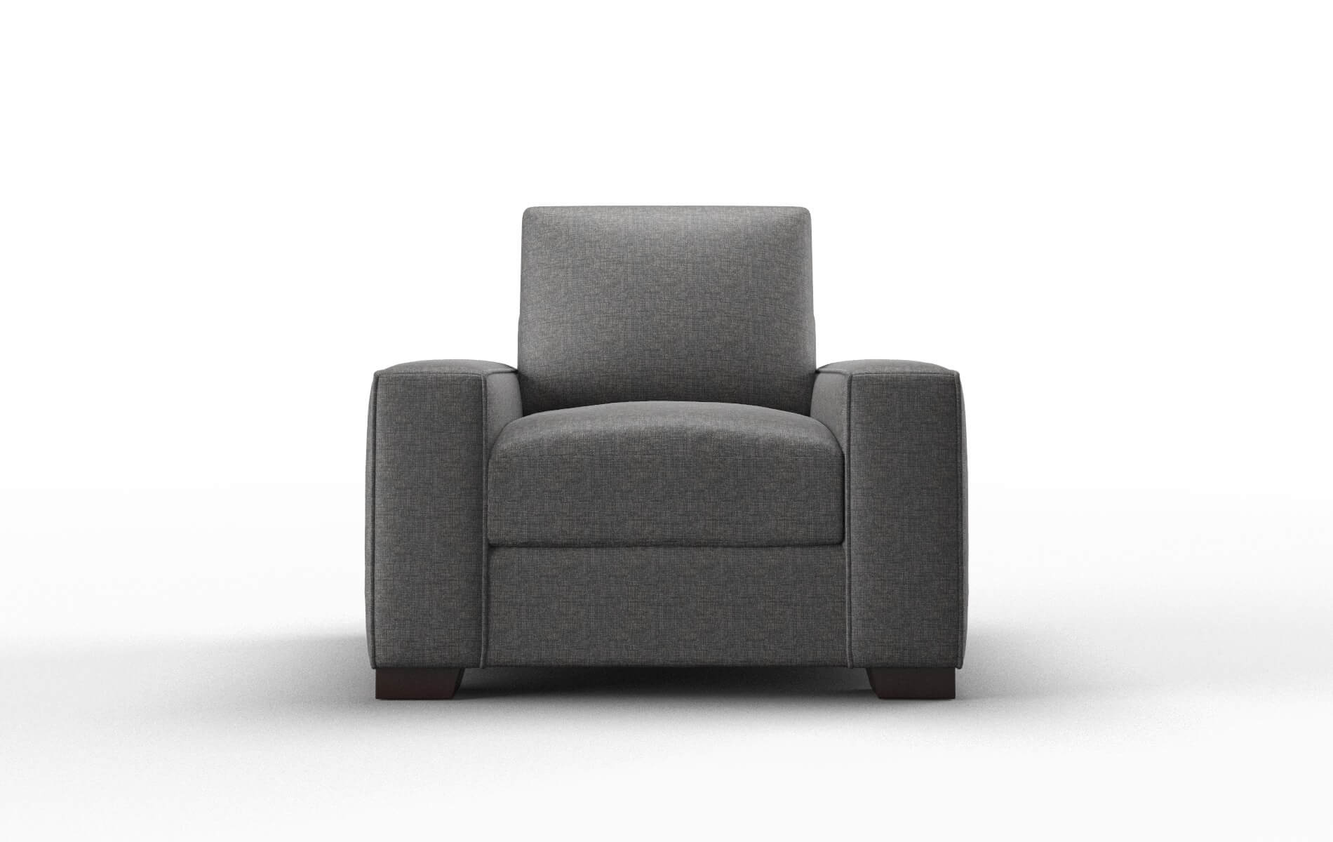 Monaco Insight Charcoal Chair espresso legs 1