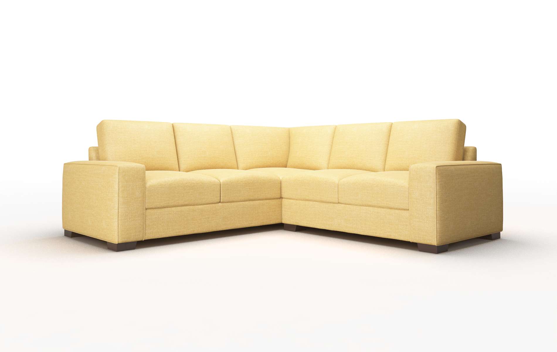 Monaco Insight Citronella Sectional espresso legs 1