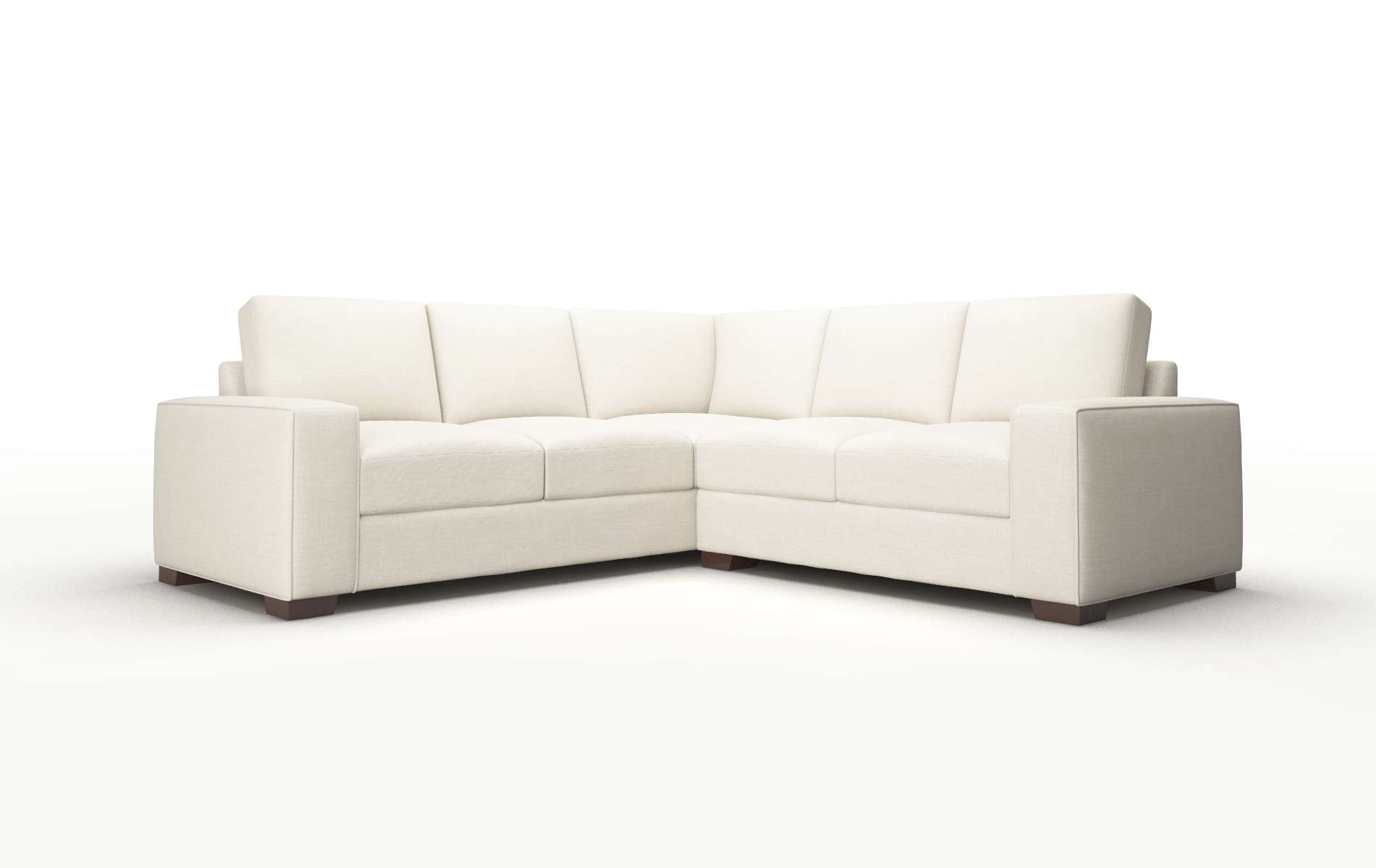 Monaco Keylargo Almond Sectional espresso legs 1