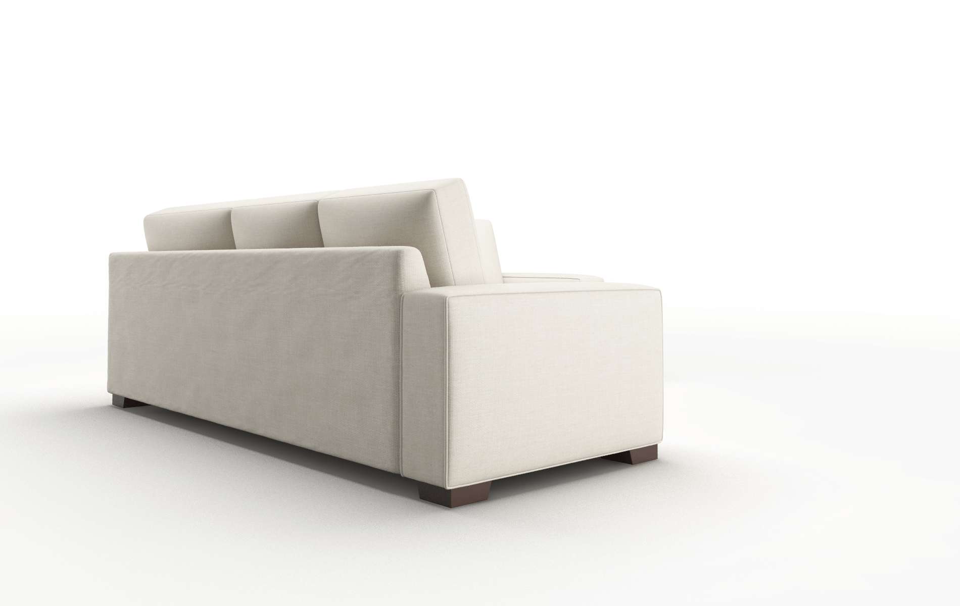 Monaco Keylargo Almond Sectional espresso legs 3