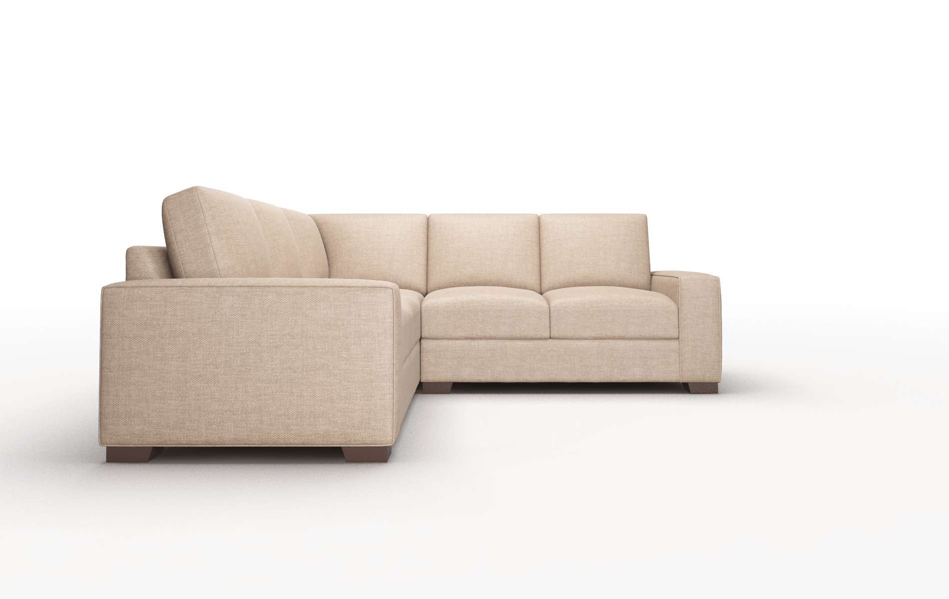 Monaco Keylargo Mink Sectional espresso legs 2