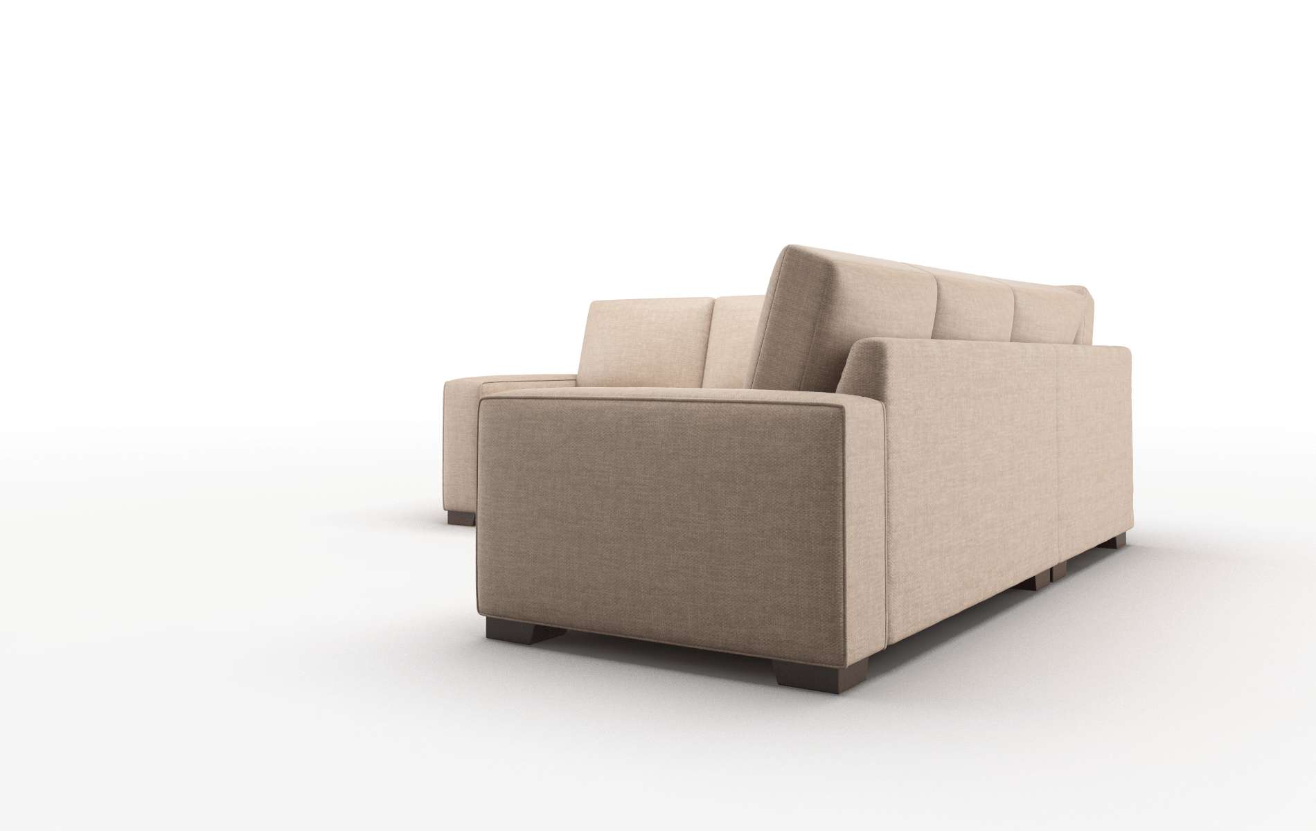 Monaco Keylargo Mink Sectional espresso legs 4