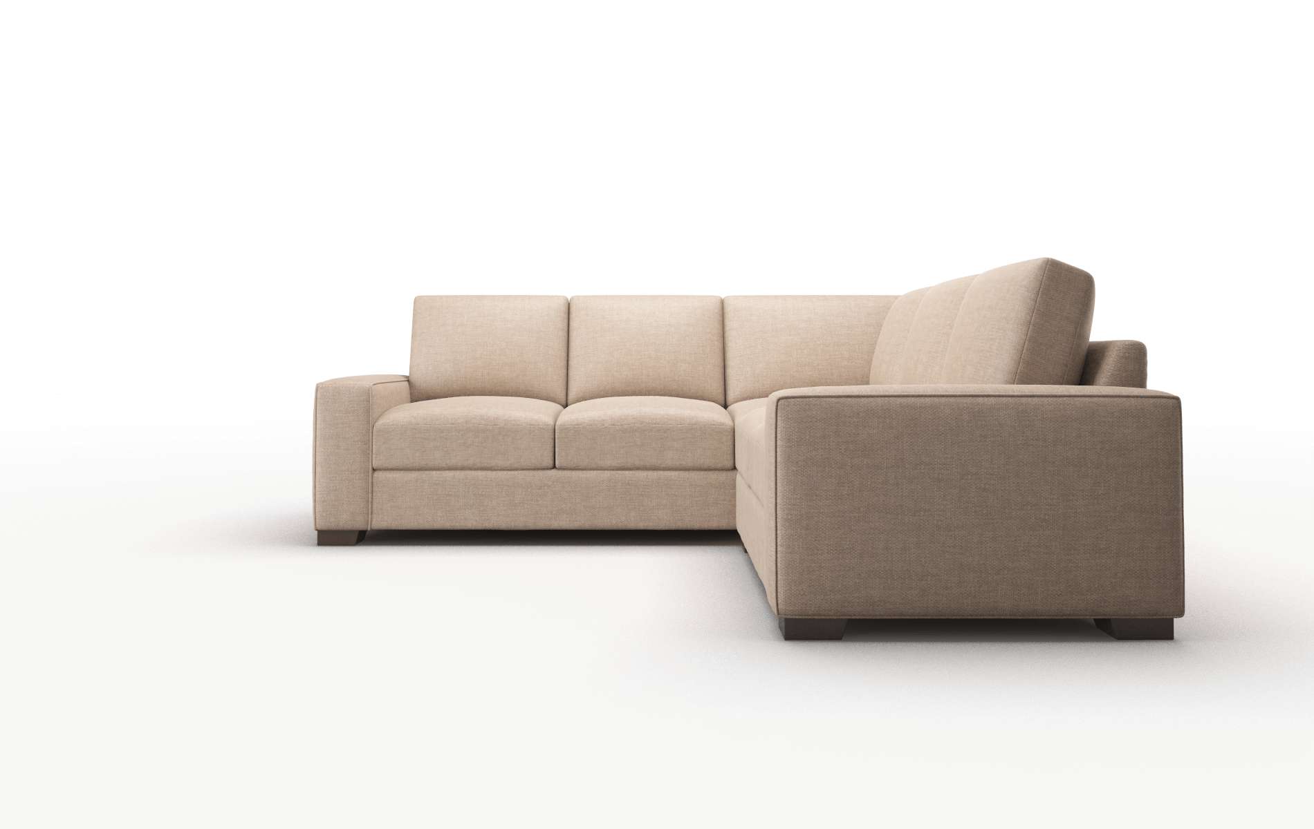 Monaco Keylargo Mink Sectional espresso legs 5