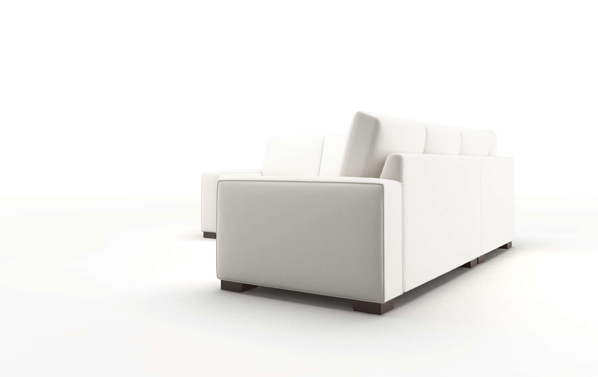 Monaco Keylargo Oatmeal Sectional espresso legs 4