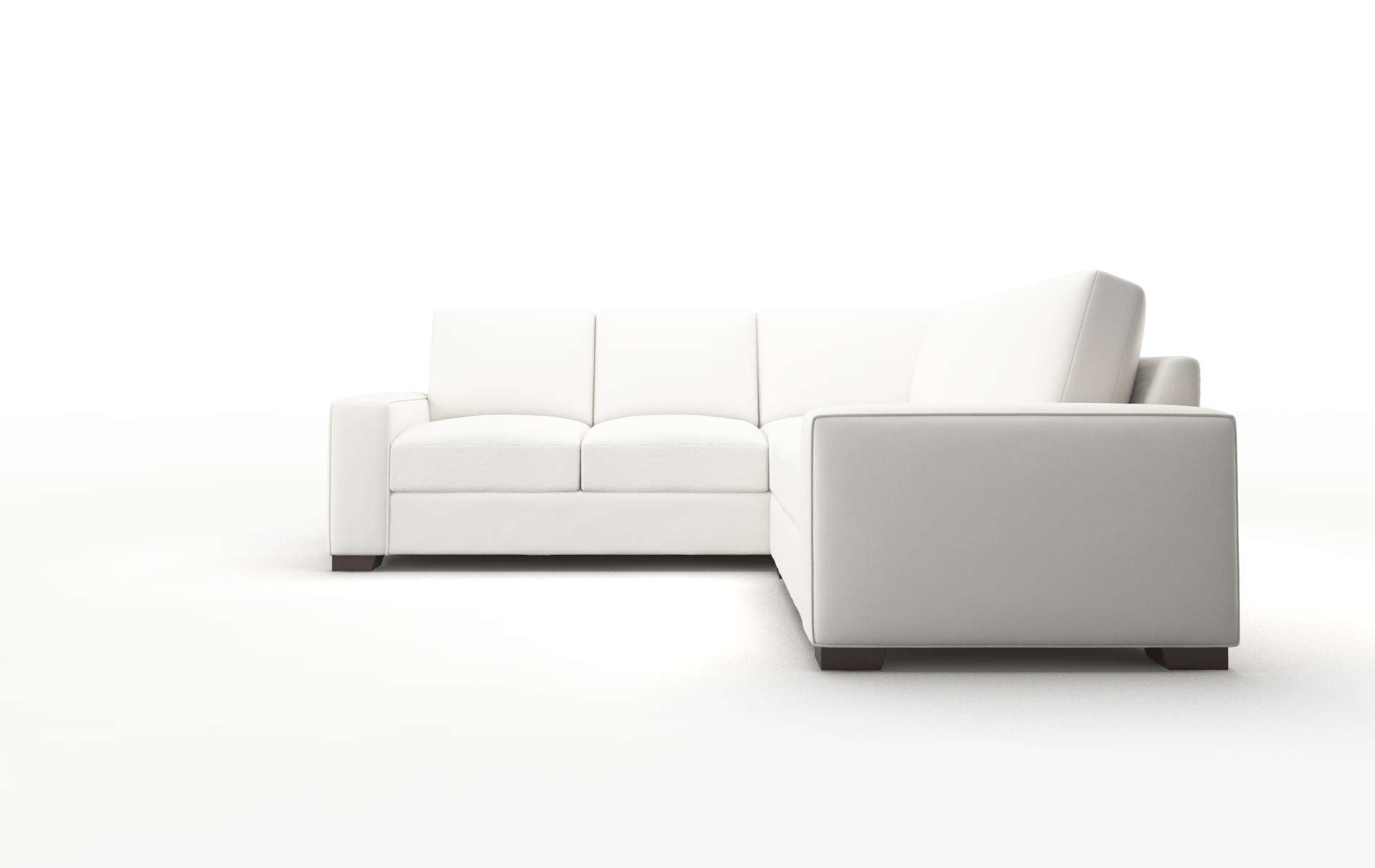 Monaco Keylargo Oatmeal Sectional espresso legs 5