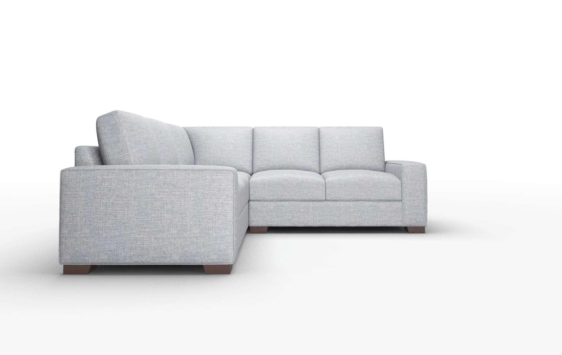 Monaco Lana Ash Sectional espresso legs 2