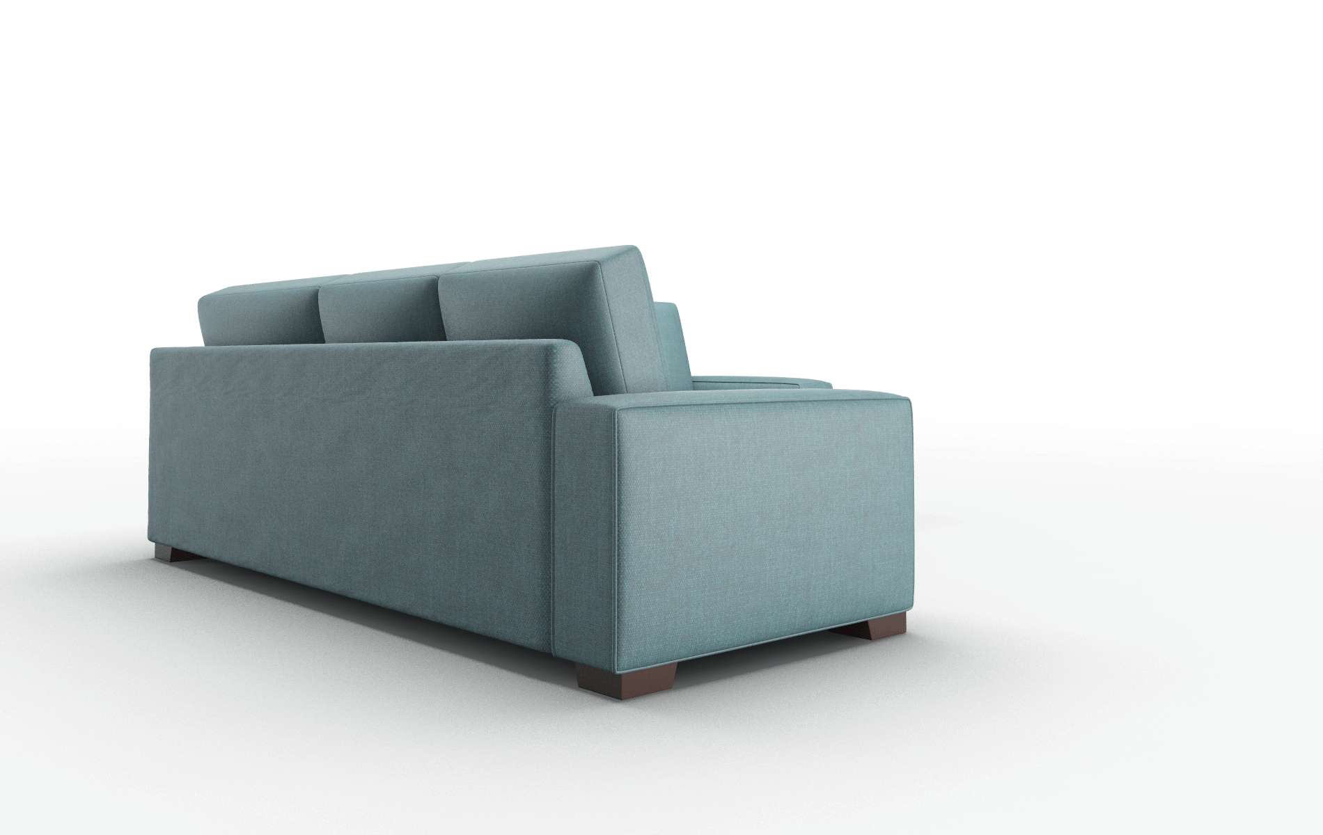 Monaco Leslie Peacock Sectional espresso legs 3