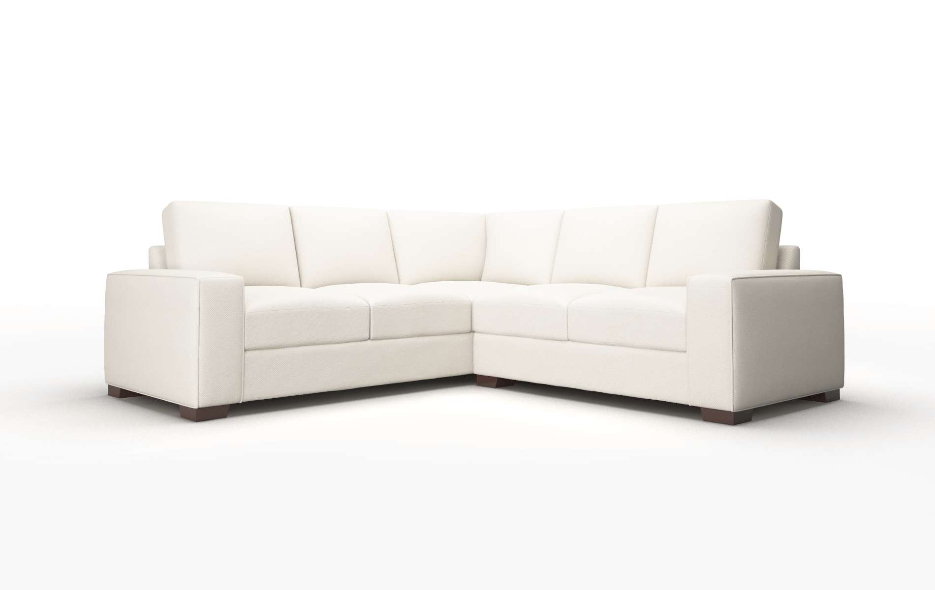 Monaco Malibu linen Sectional Espresso Legs  1
