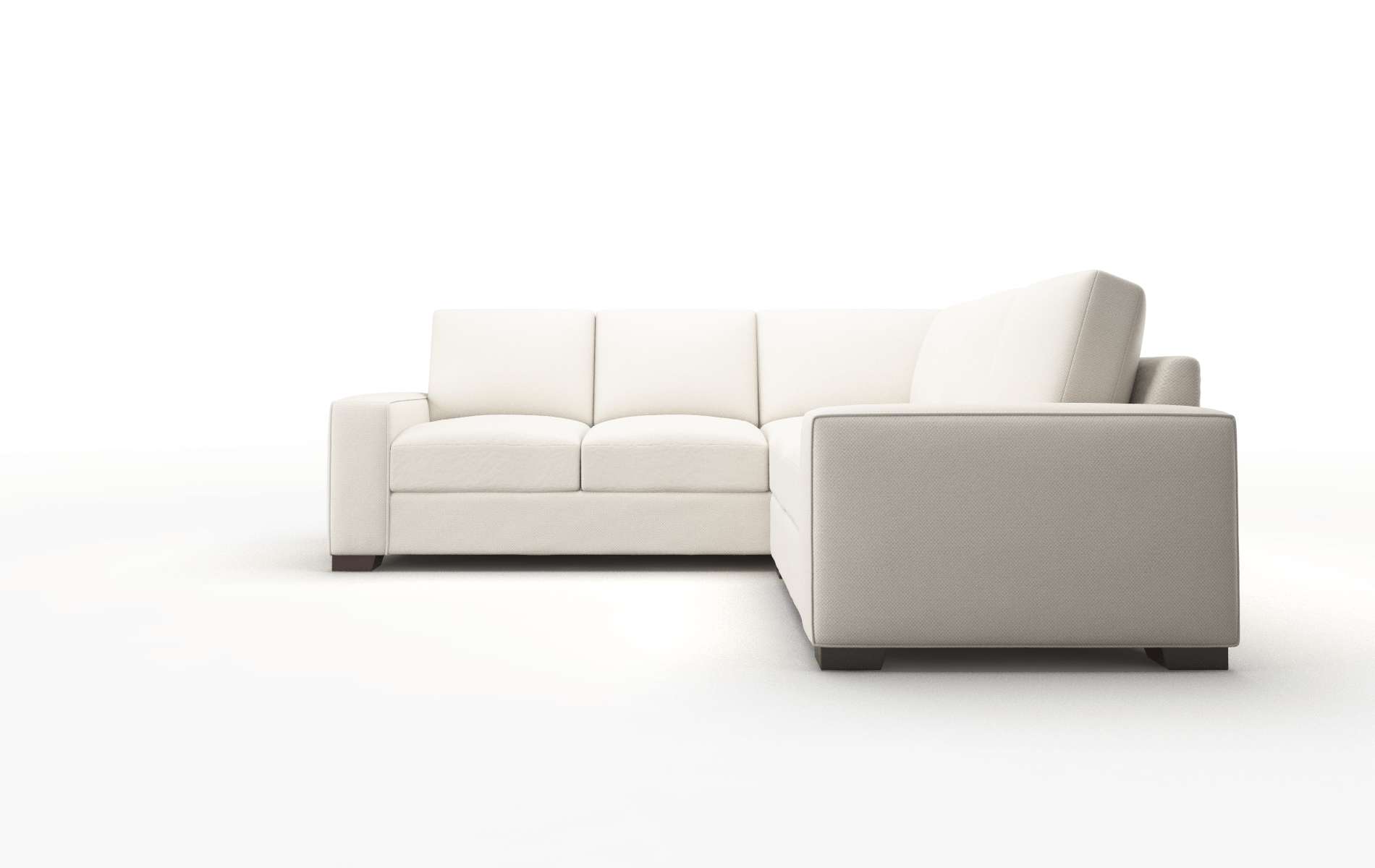 Monaco Malibu Linen Sectional espresso legs 5