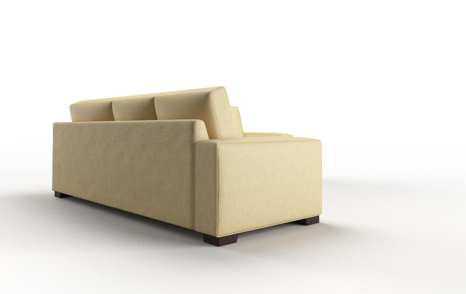 Monaco Malibu Maize Sectional espresso legs 3