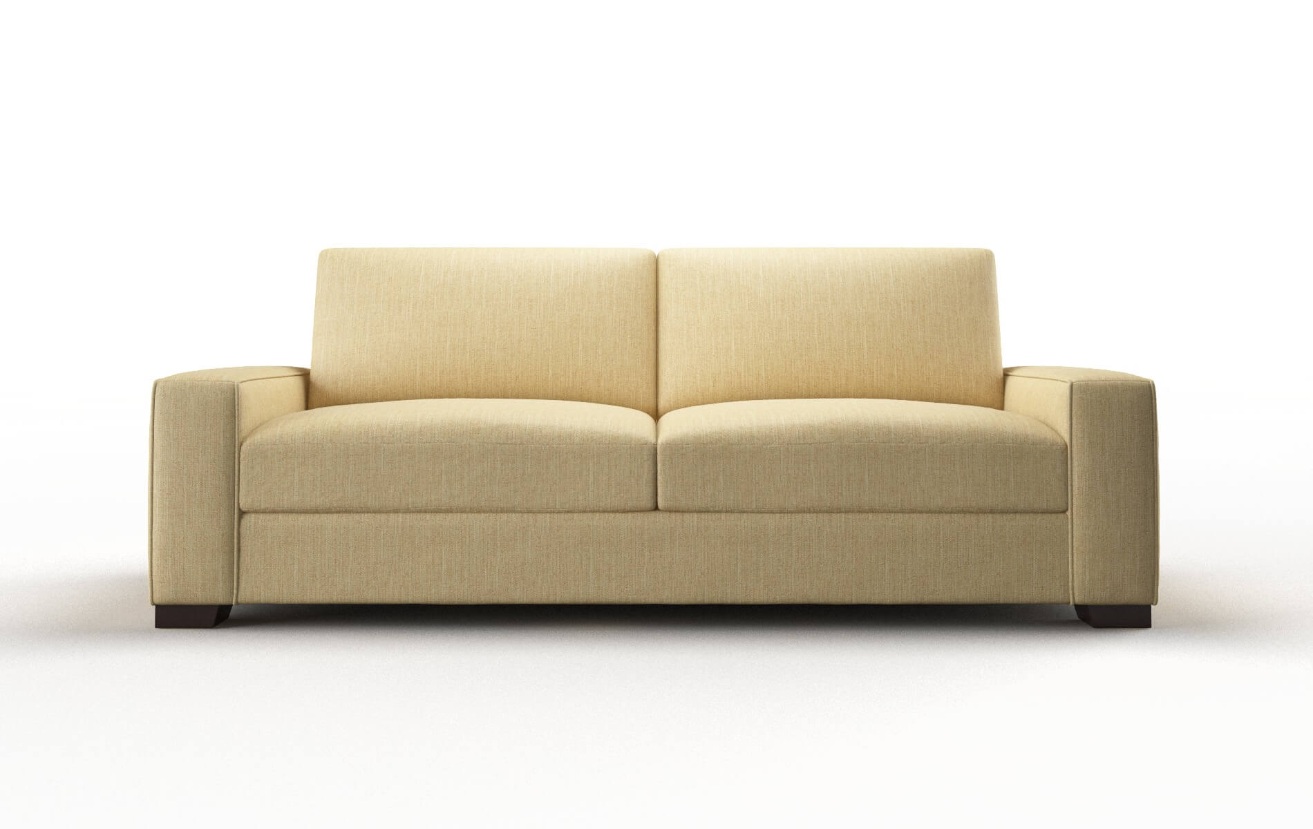 Monaco Malibu Maize Sofa espresso legs 1