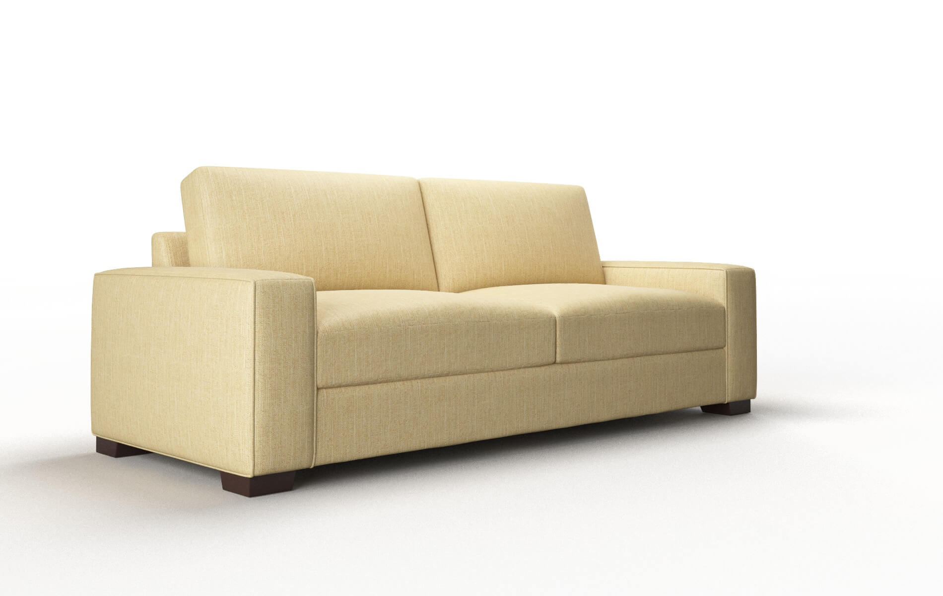 Monaco Malibu Maize Sofa espresso legs 2