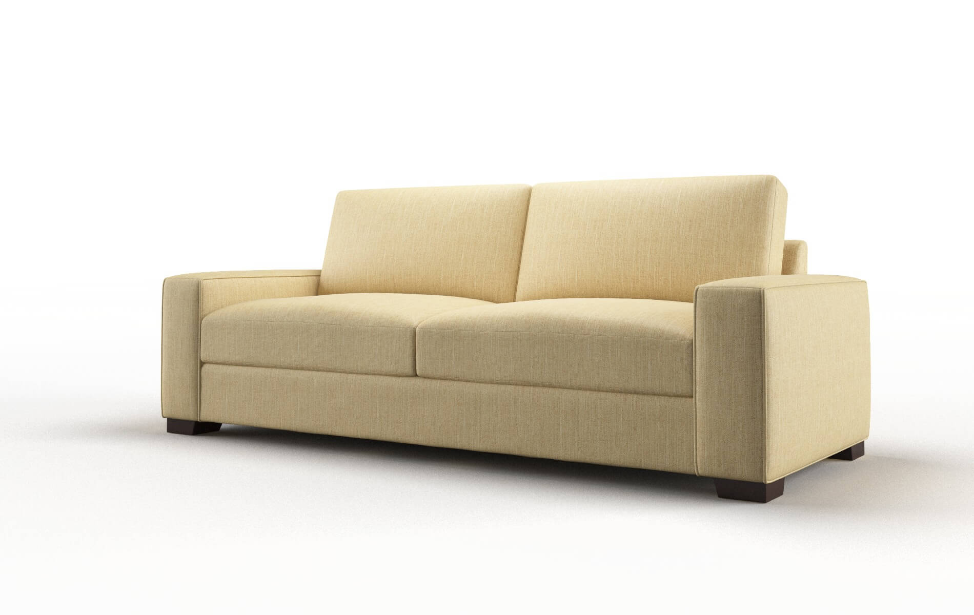 Monaco Malibu Maize Sofa espresso legs 4