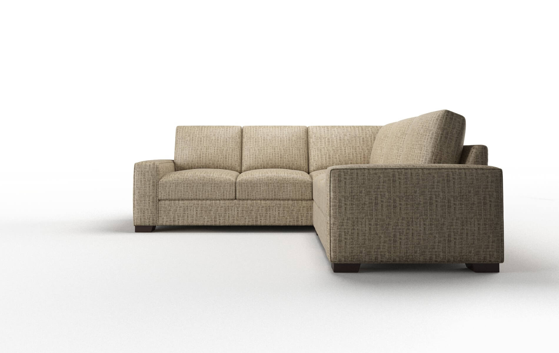 Monaco Marcy Camel Sectional espresso legs 5