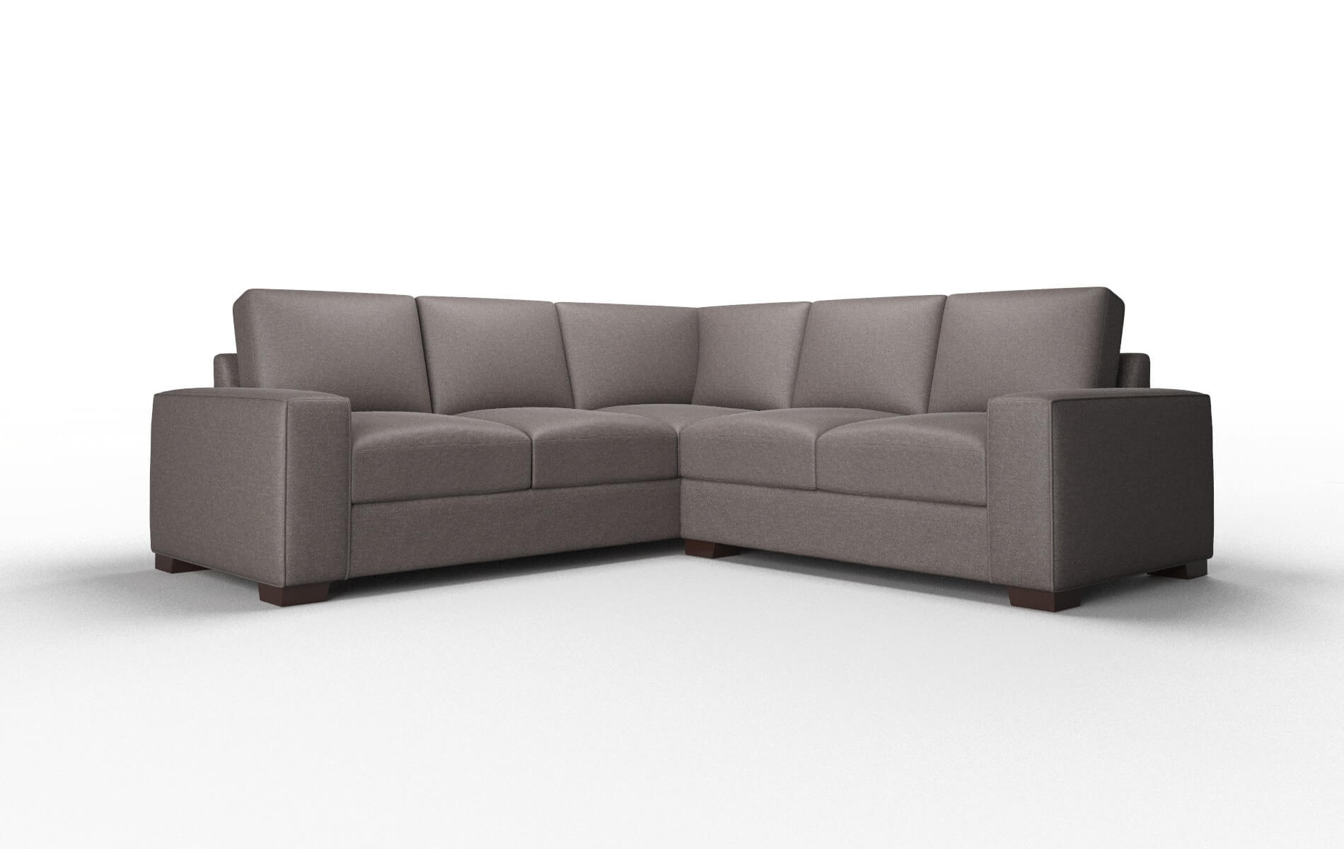 Monaco Oscar chocolate Sectional Espresso Legs  1