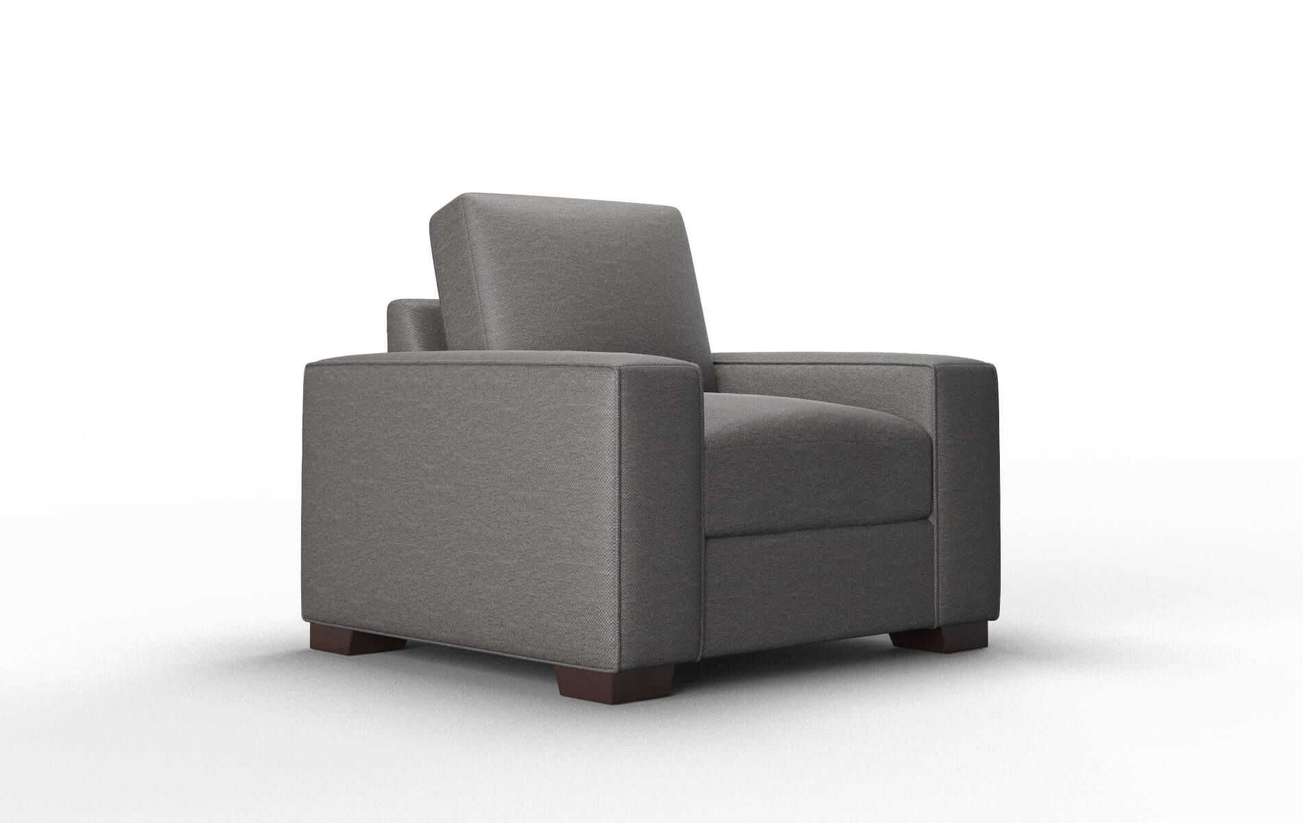 Monaco Oscar Grey Chair espresso legs 2