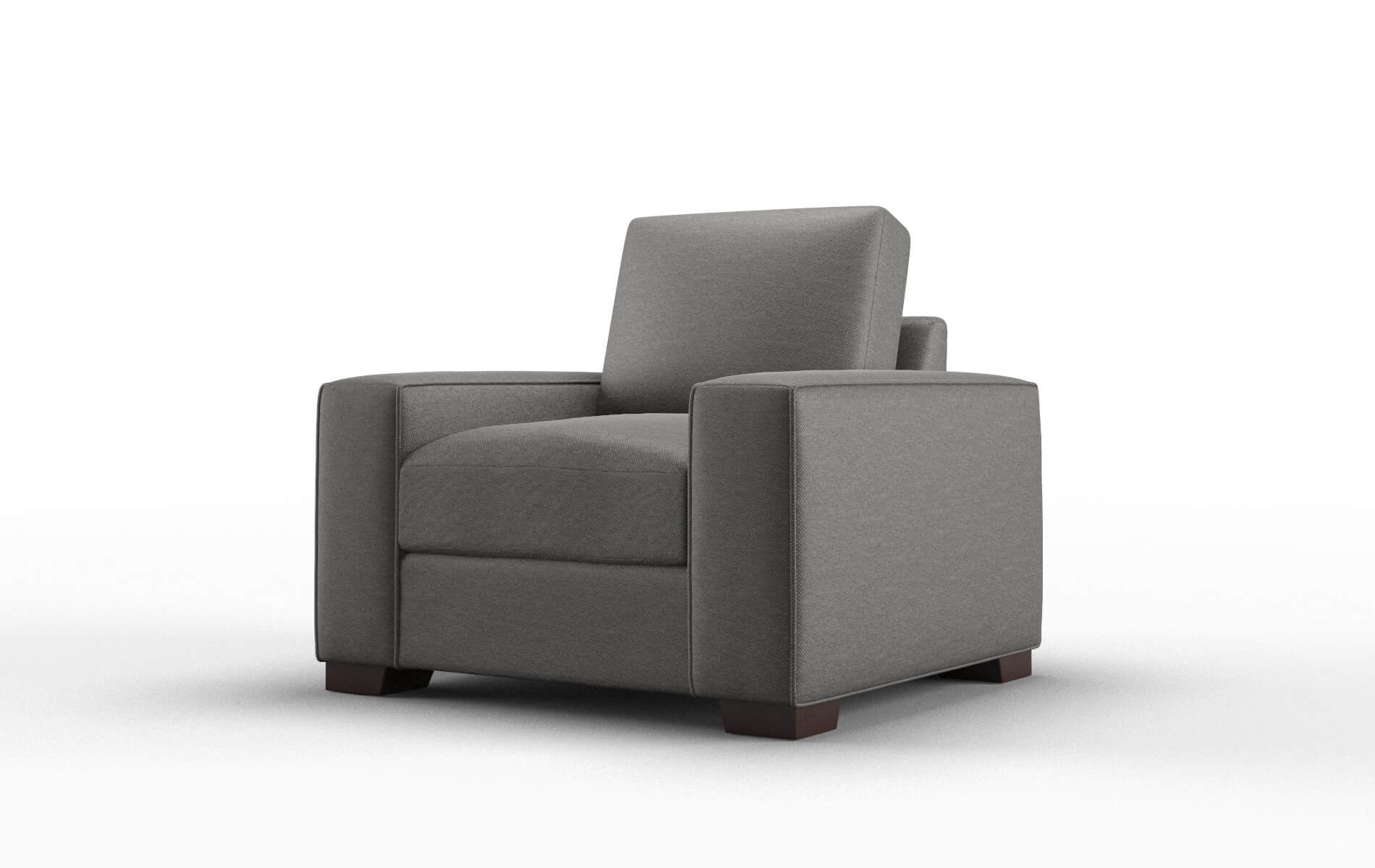 Monaco Oscar Grey Chair espresso legs 4