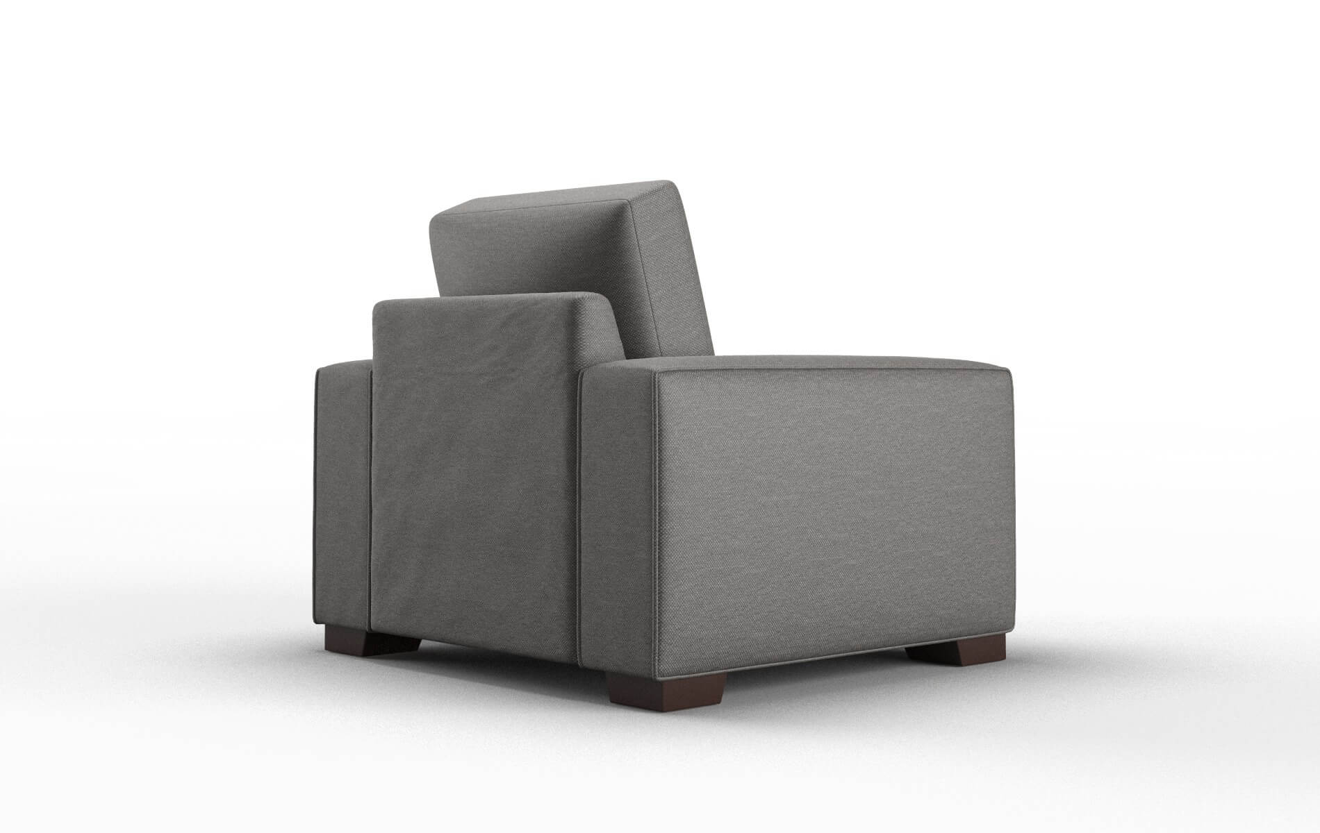 Monaco Oscar Grey Chair espresso legs 5