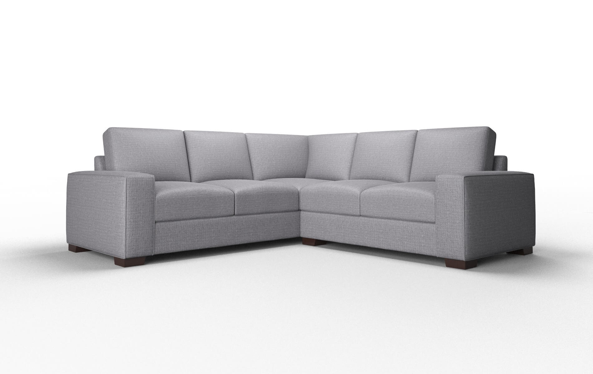 Monaco Parker Ash Sectional espresso legs 1