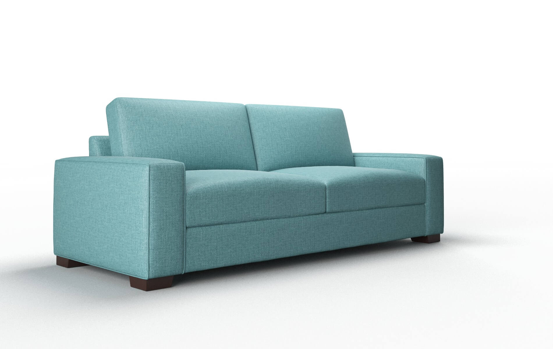 Monaco Parker Turquoise Sofa espresso legs 2