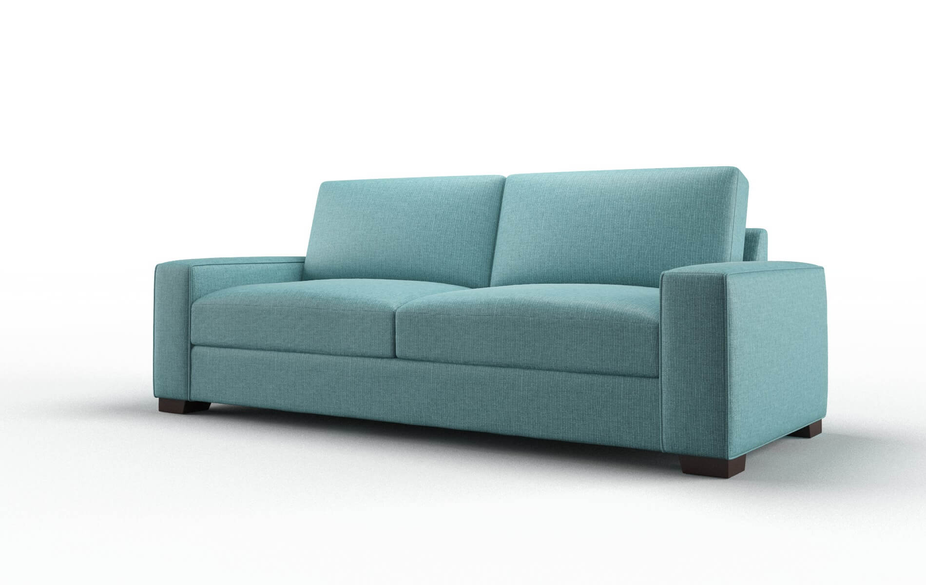 Monaco Parker Turquoise Sofa espresso legs 4