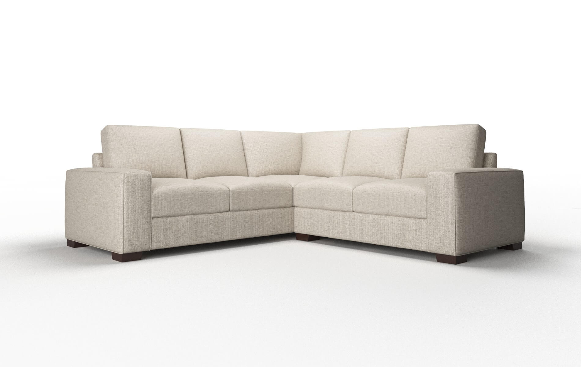 Monaco Parker Wheat Sectional espresso legs 1