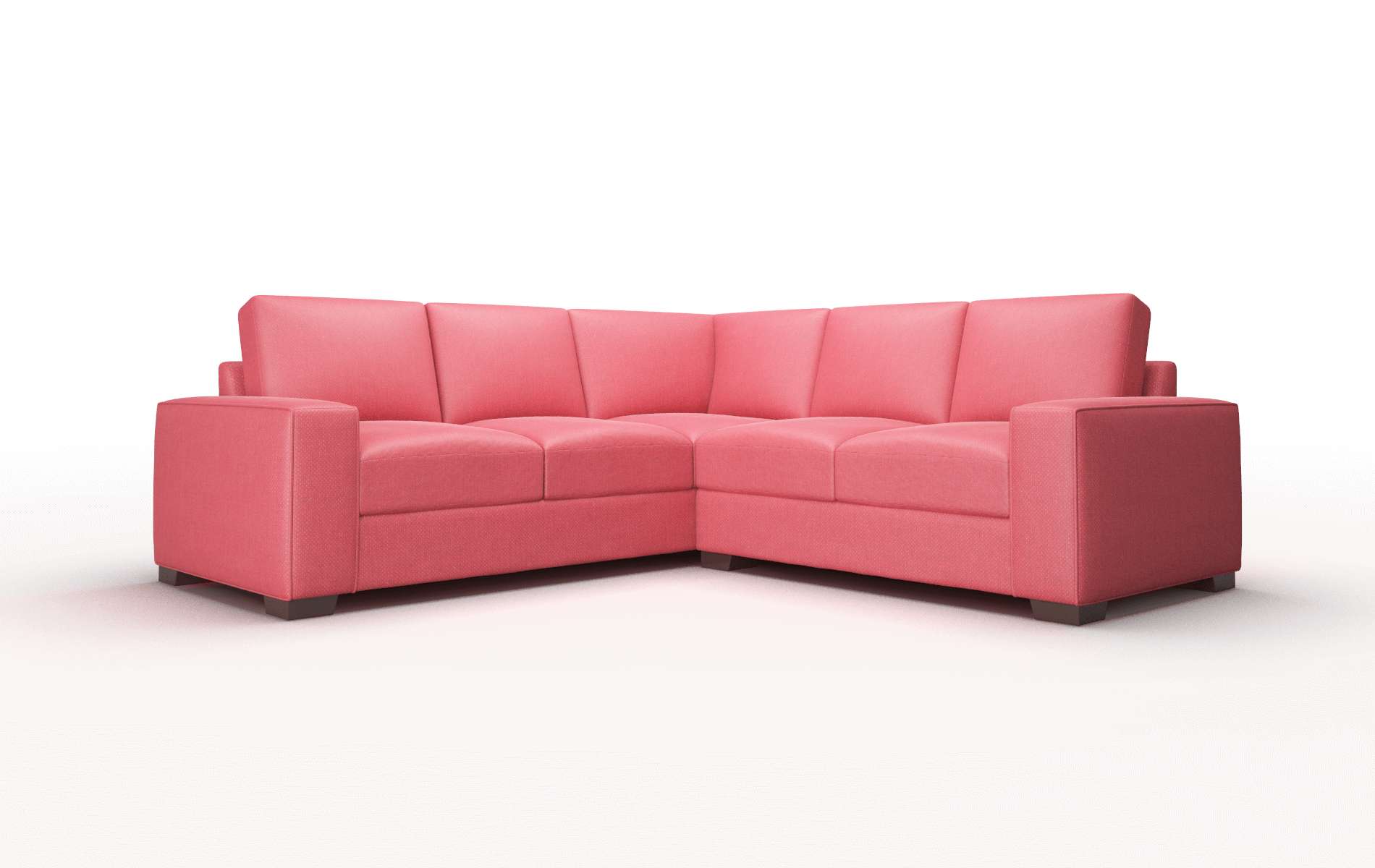 Monaco Pauline Ruby Sectional espresso legs 1