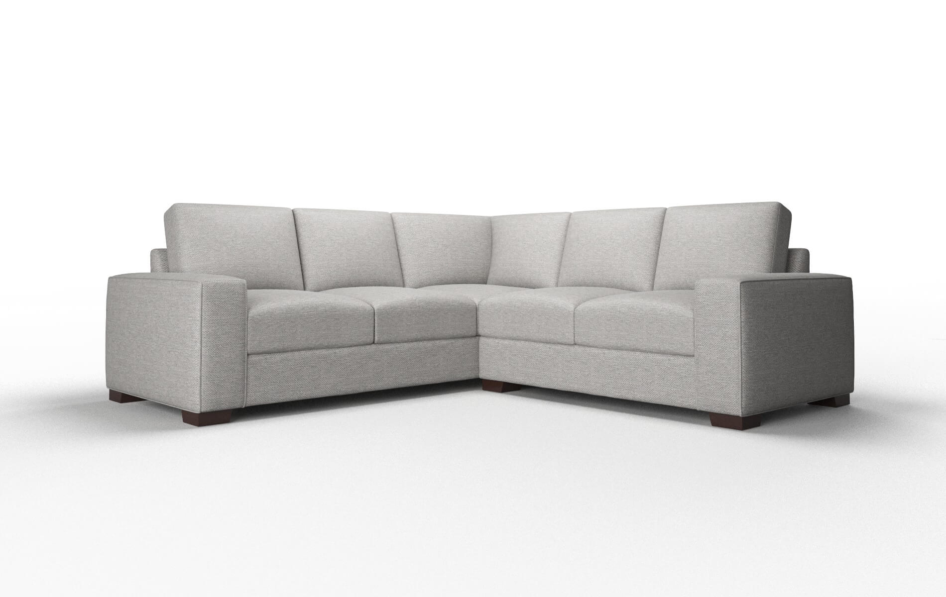 Monaco Phoenix smoke Sectional Espresso Legs  1