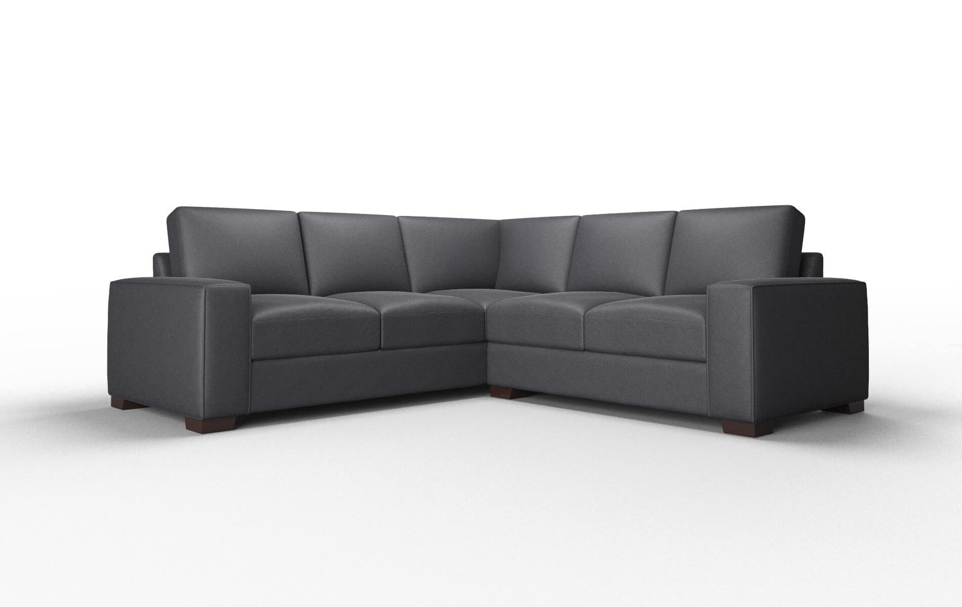 Monaco Redondo Navy Sectional espresso legs 1