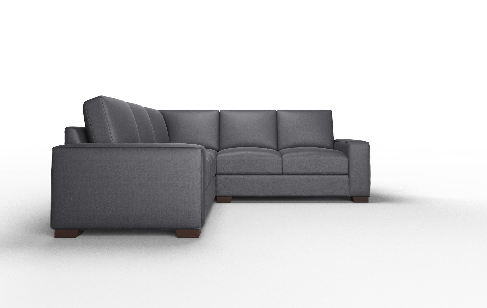 Monaco Redondo Navy Sectional espresso legs 2