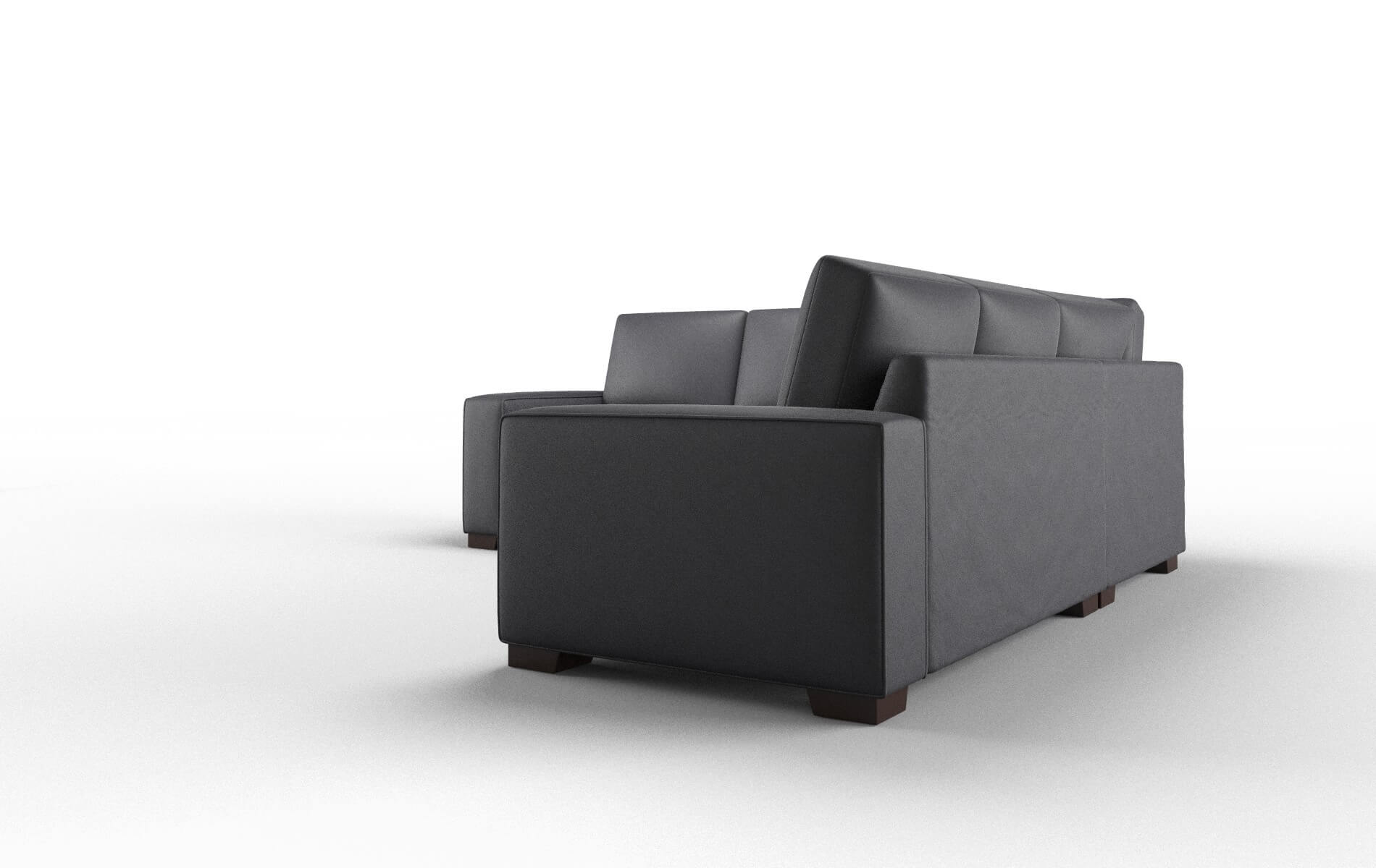 Monaco Redondo Navy Sectional espresso legs 4
