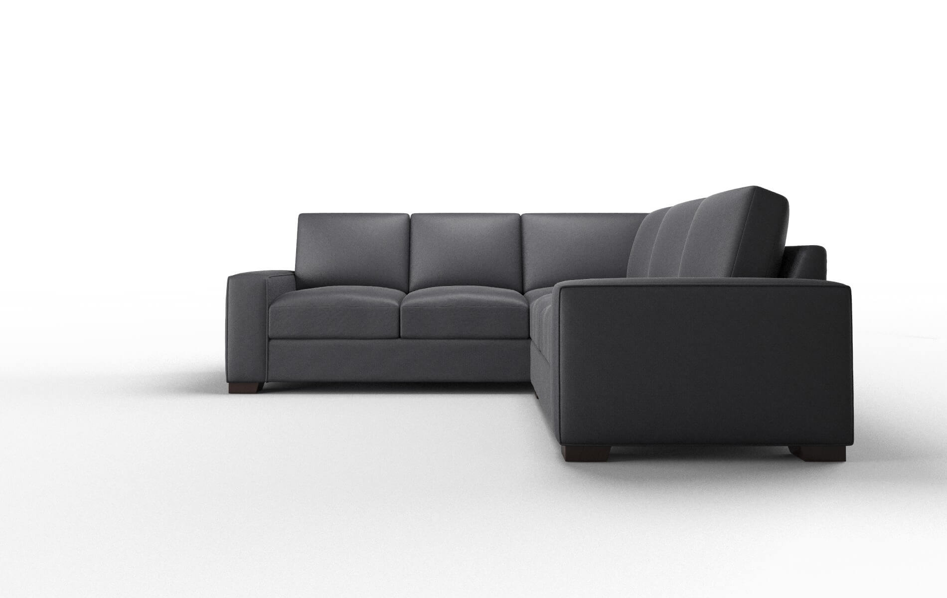 Monaco Redondo Navy Sectional espresso legs 5