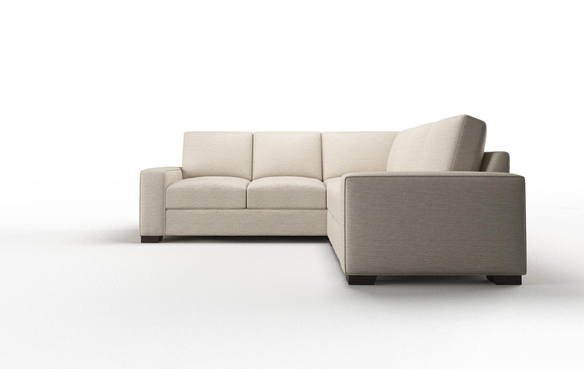 Monaco Rocket Dove Sectional espresso legs 5