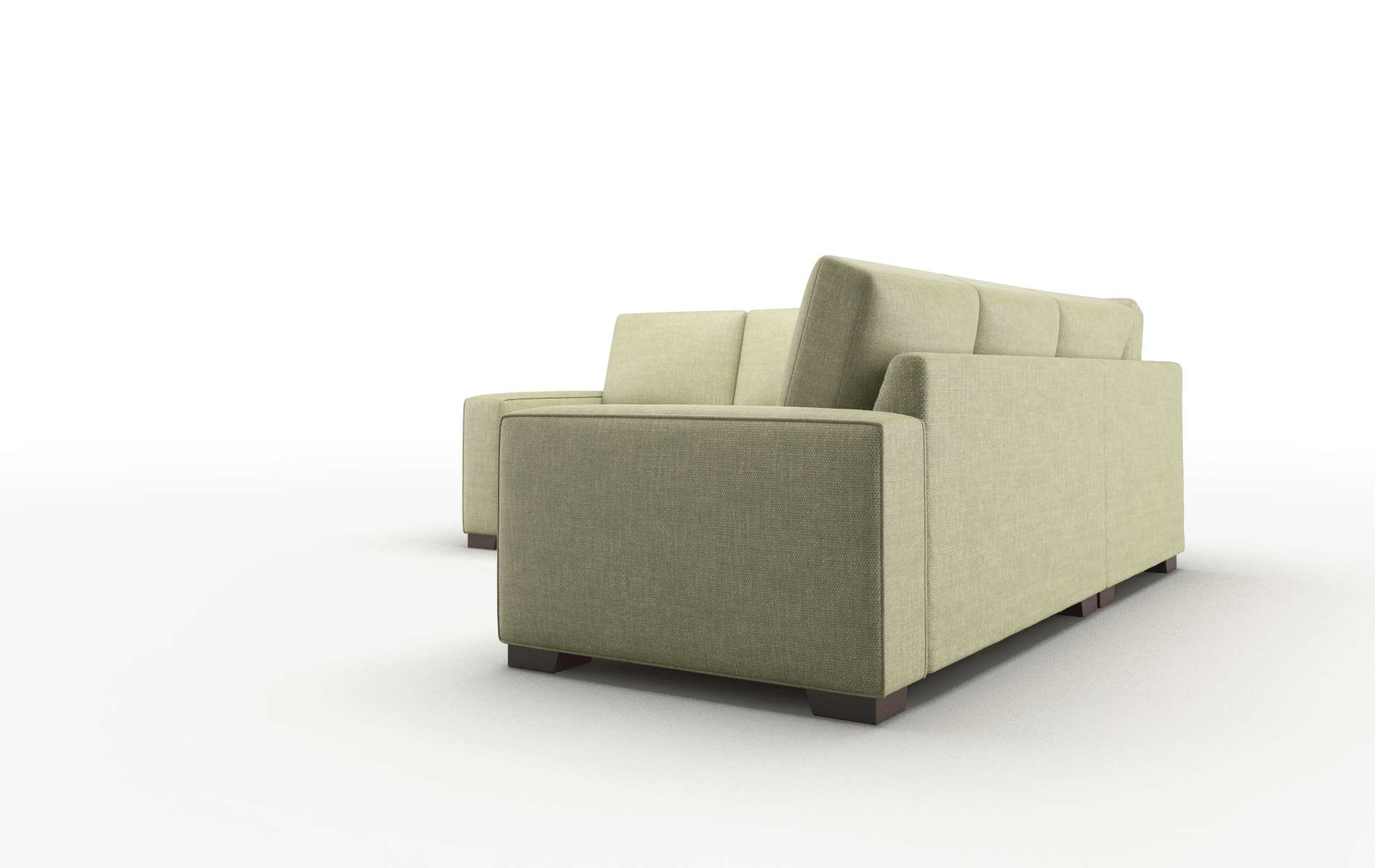 Monaco Rocket Evergreen Sectional espresso legs 4