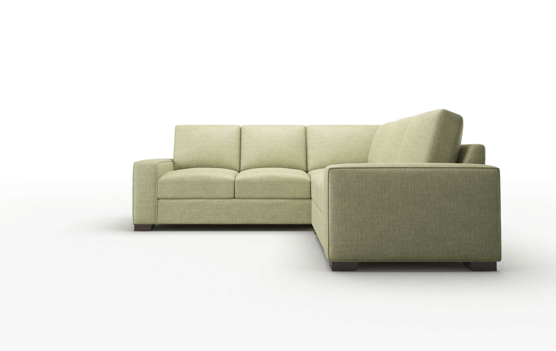Monaco Rocket Evergreen Sectional espresso legs 5