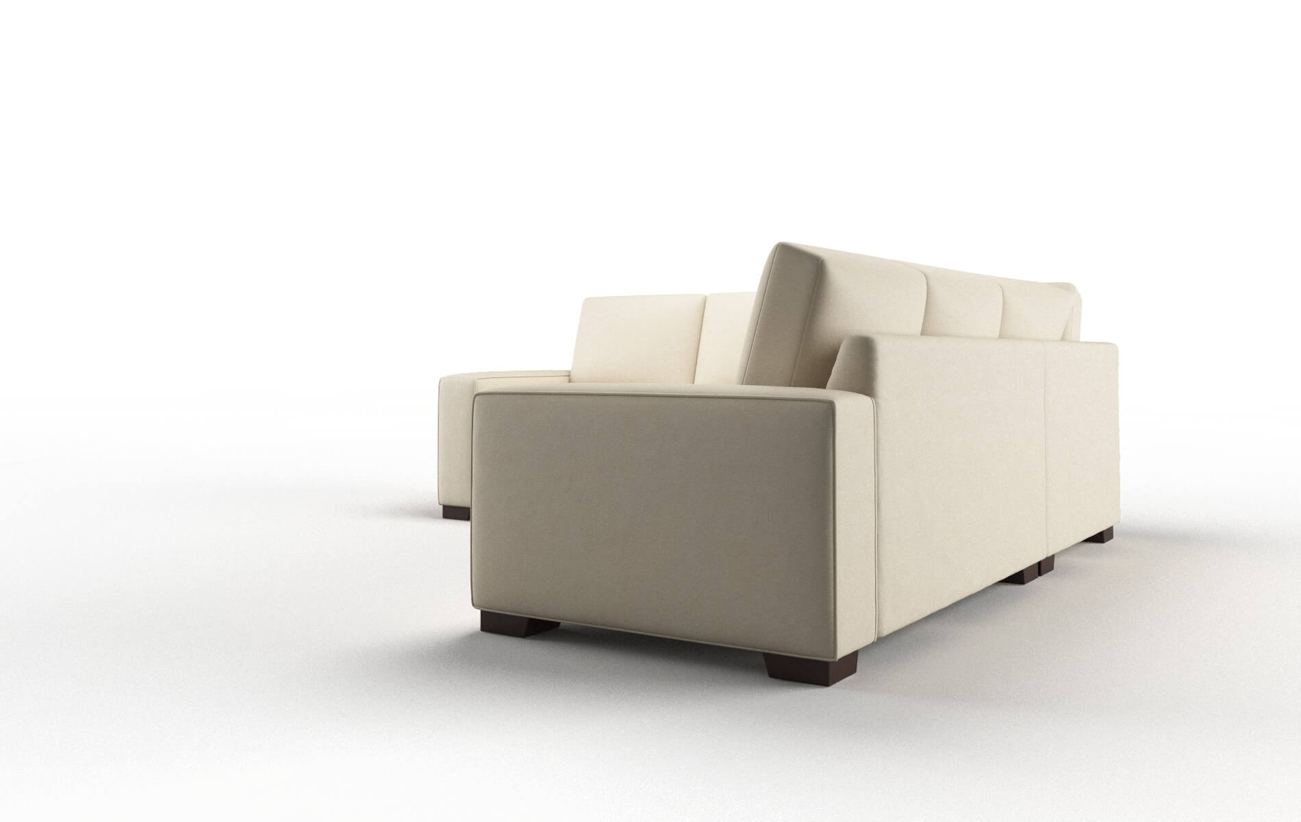 Monaco Rocket Sand Sectional espresso legs 4