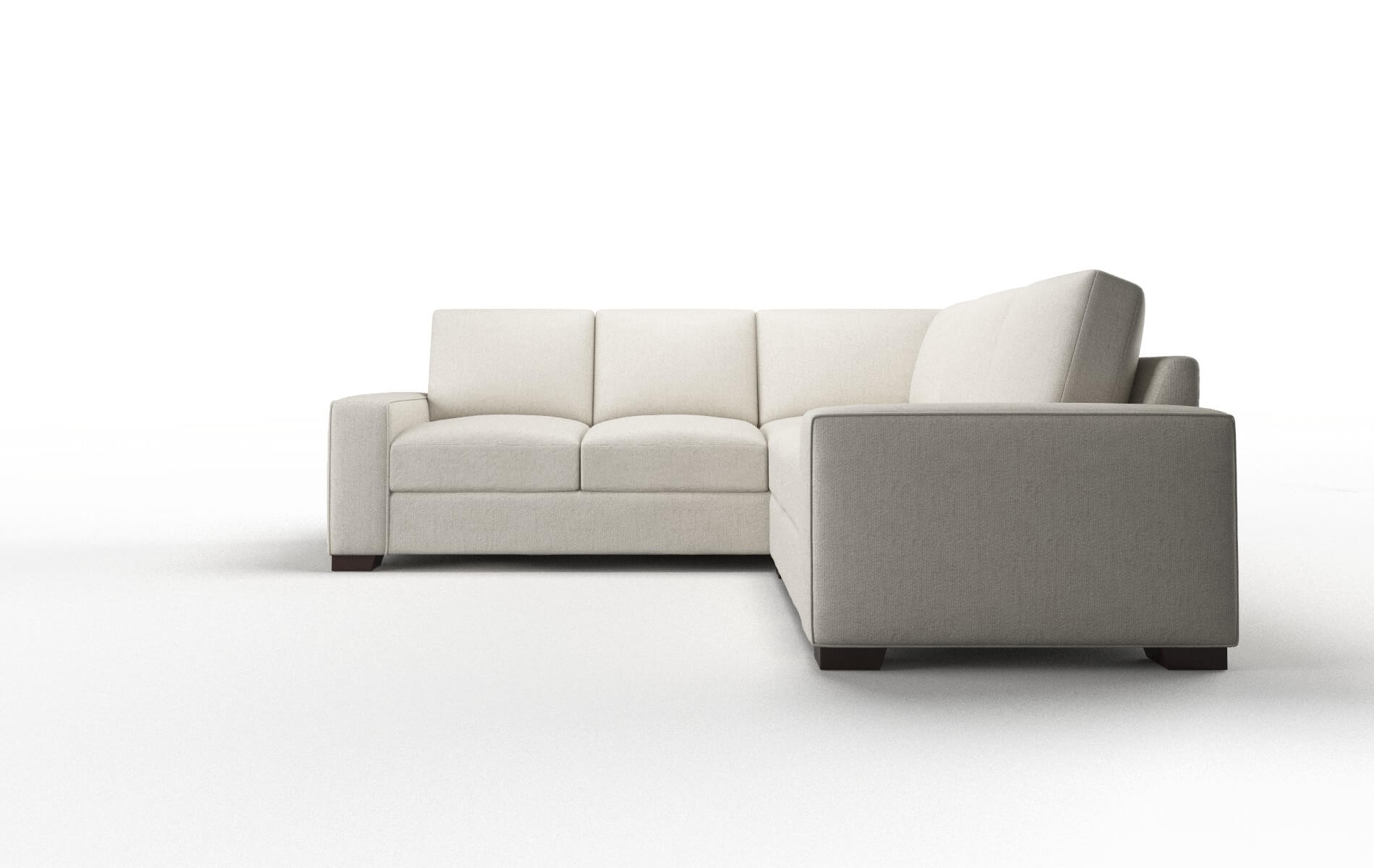 Monaco Sasha Linen Sectional espresso legs 5