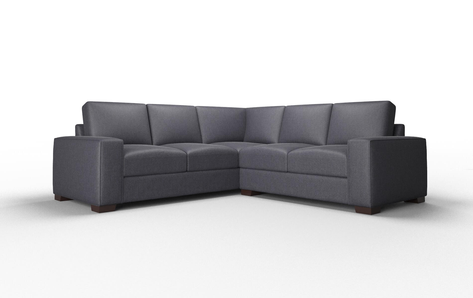 Monaco Sasha navy Sectional Espresso Legs  1