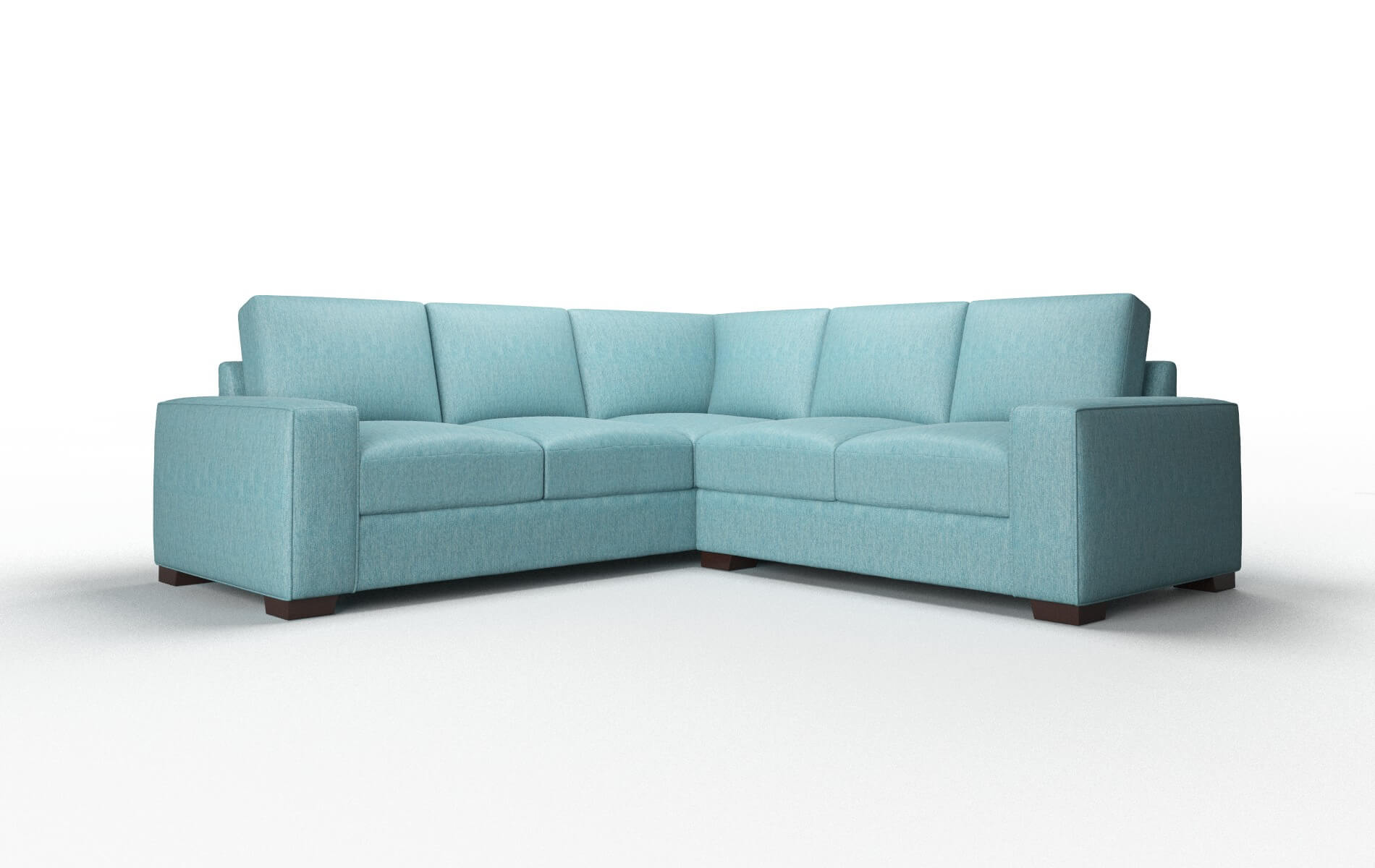 Monaco Sorrento denim Sectional Espresso Legs  1